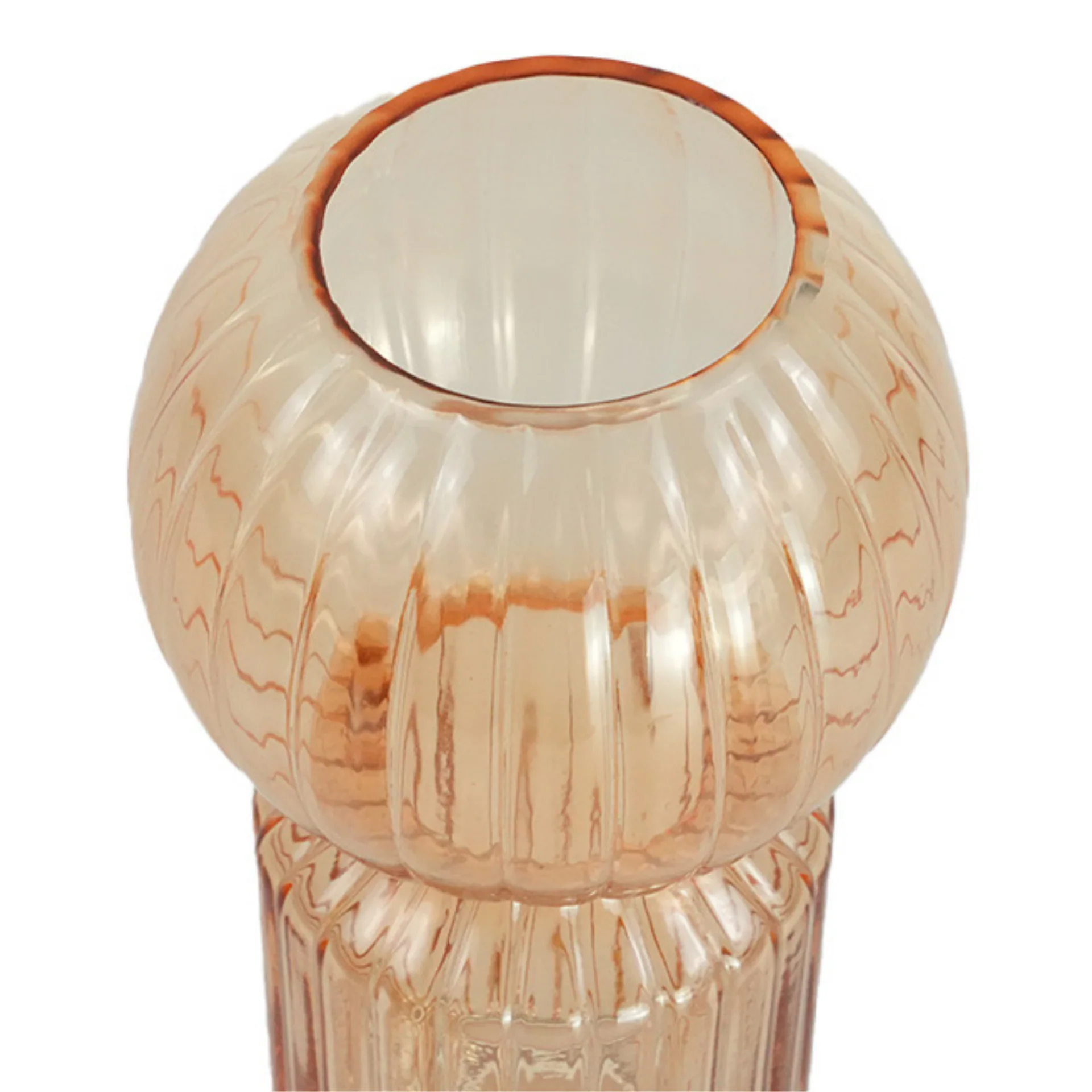 Hera - Vase en verre teinté bleu 23 cm - Image 2