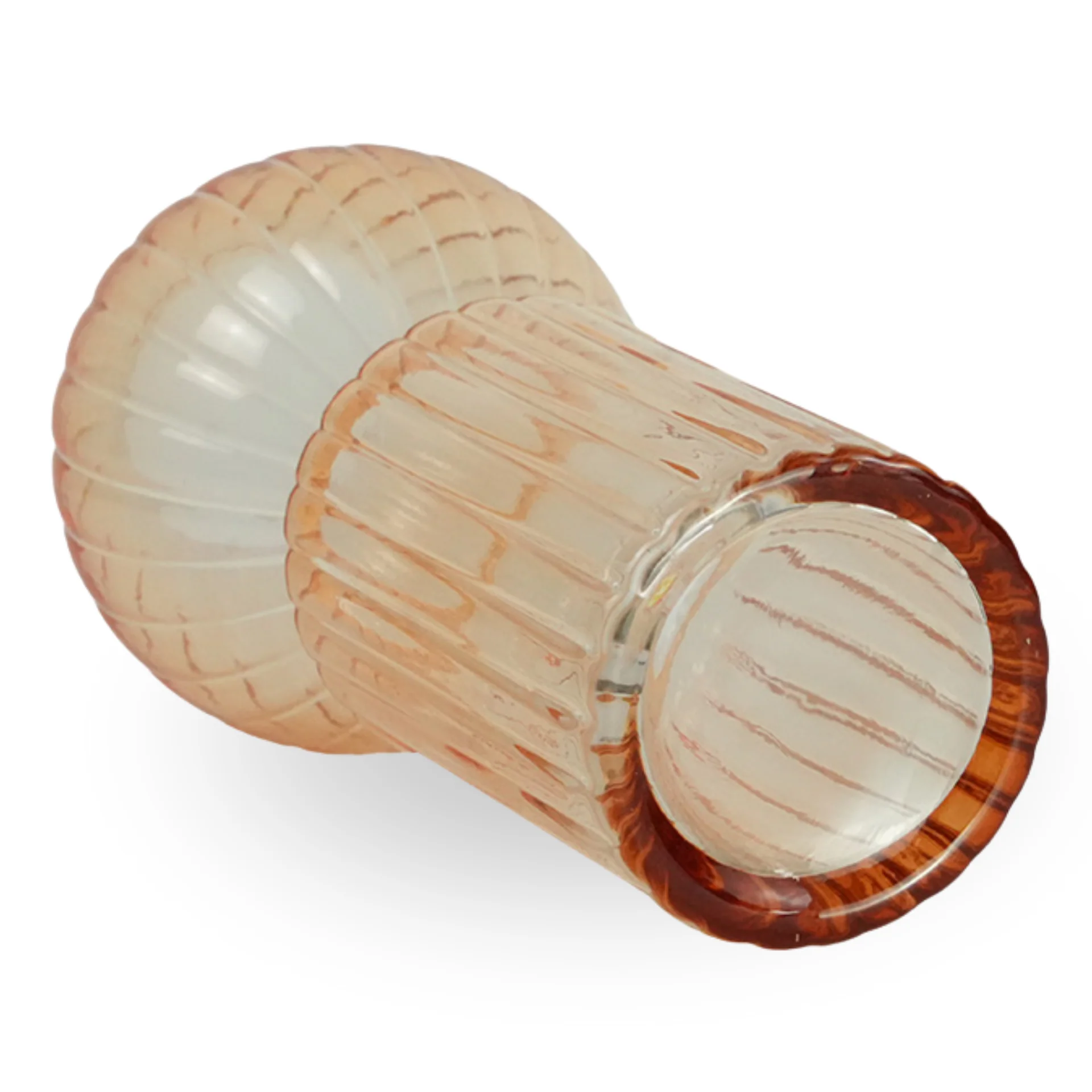 Hera - Vase en verre teinté bleu 23 cm - Image 3