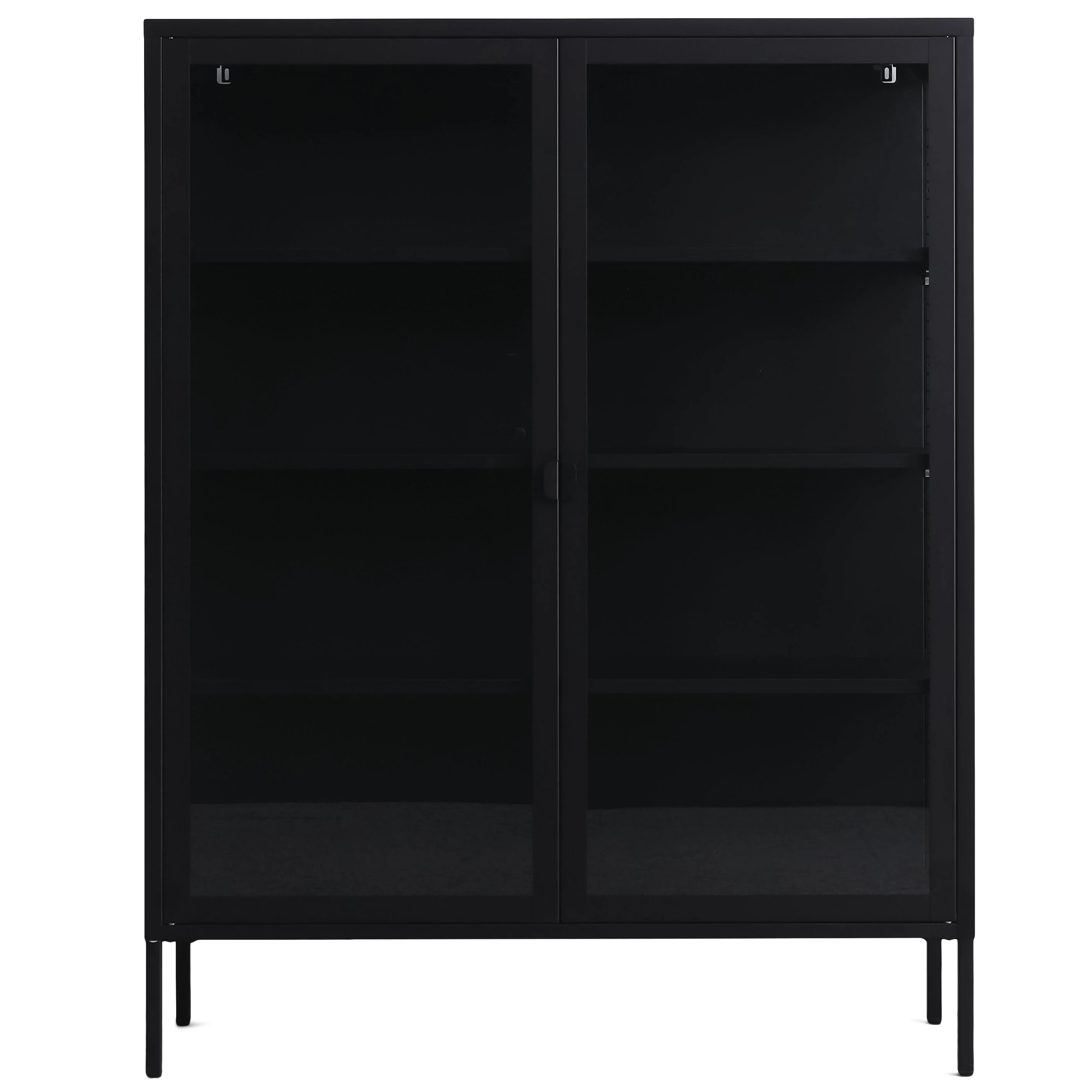 Herman - Vitrine en métal noir/verre 110 x 40 x 140 cm - Image 5