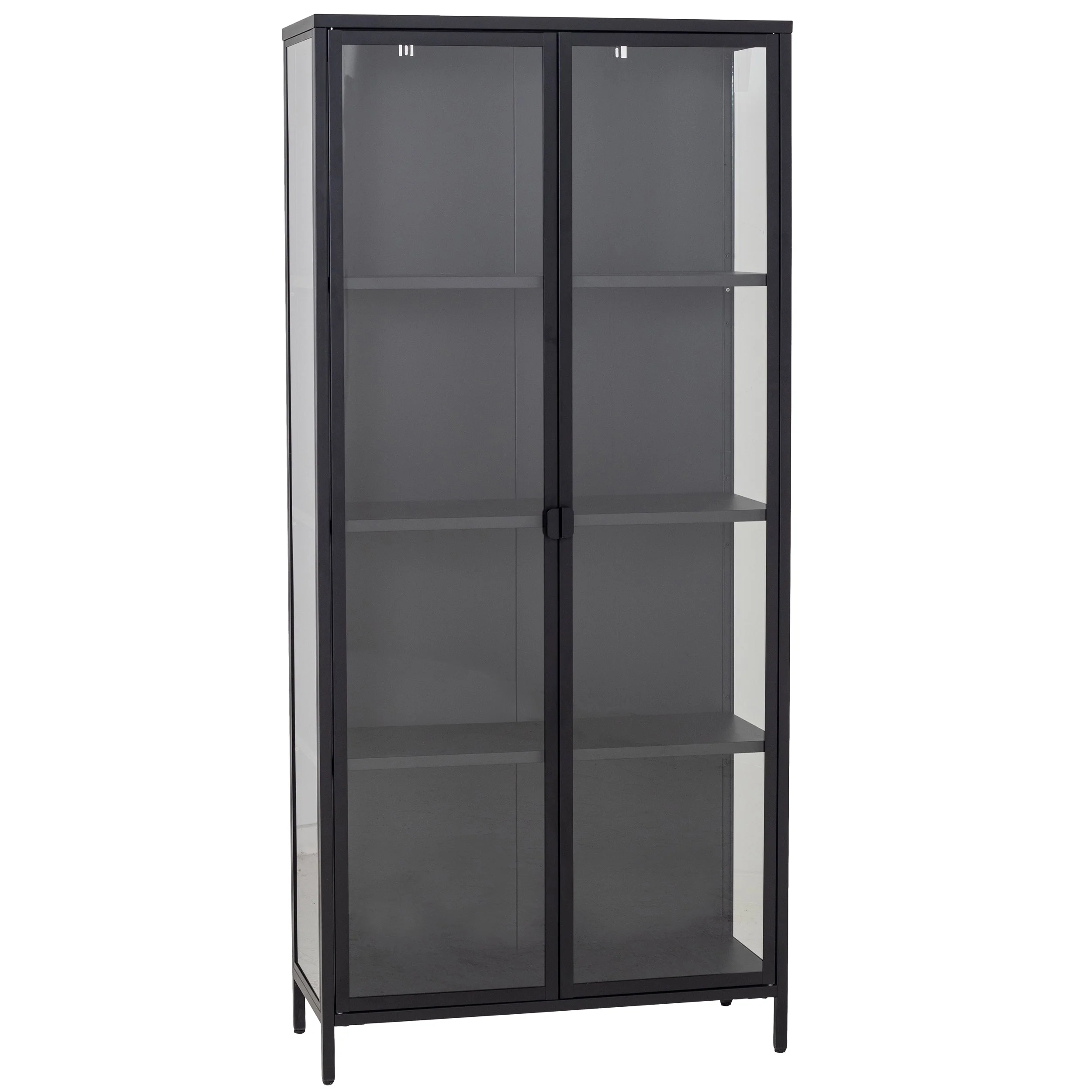 Herman - Vitrine en métal noir/verre 80 x 40 x 180 cm - Image 6