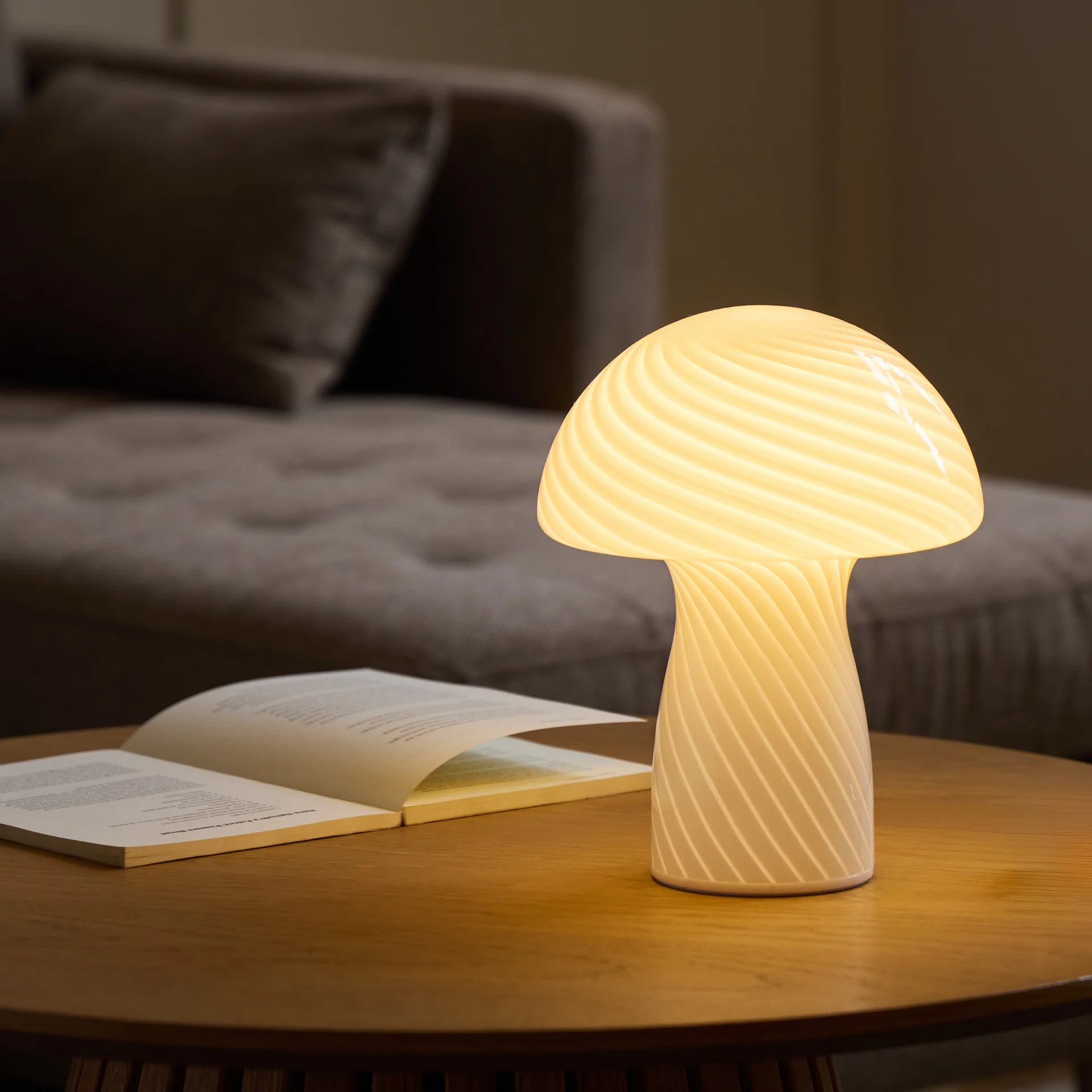 Ida Mushroom lampe LED blanche 24 cm - Image 3