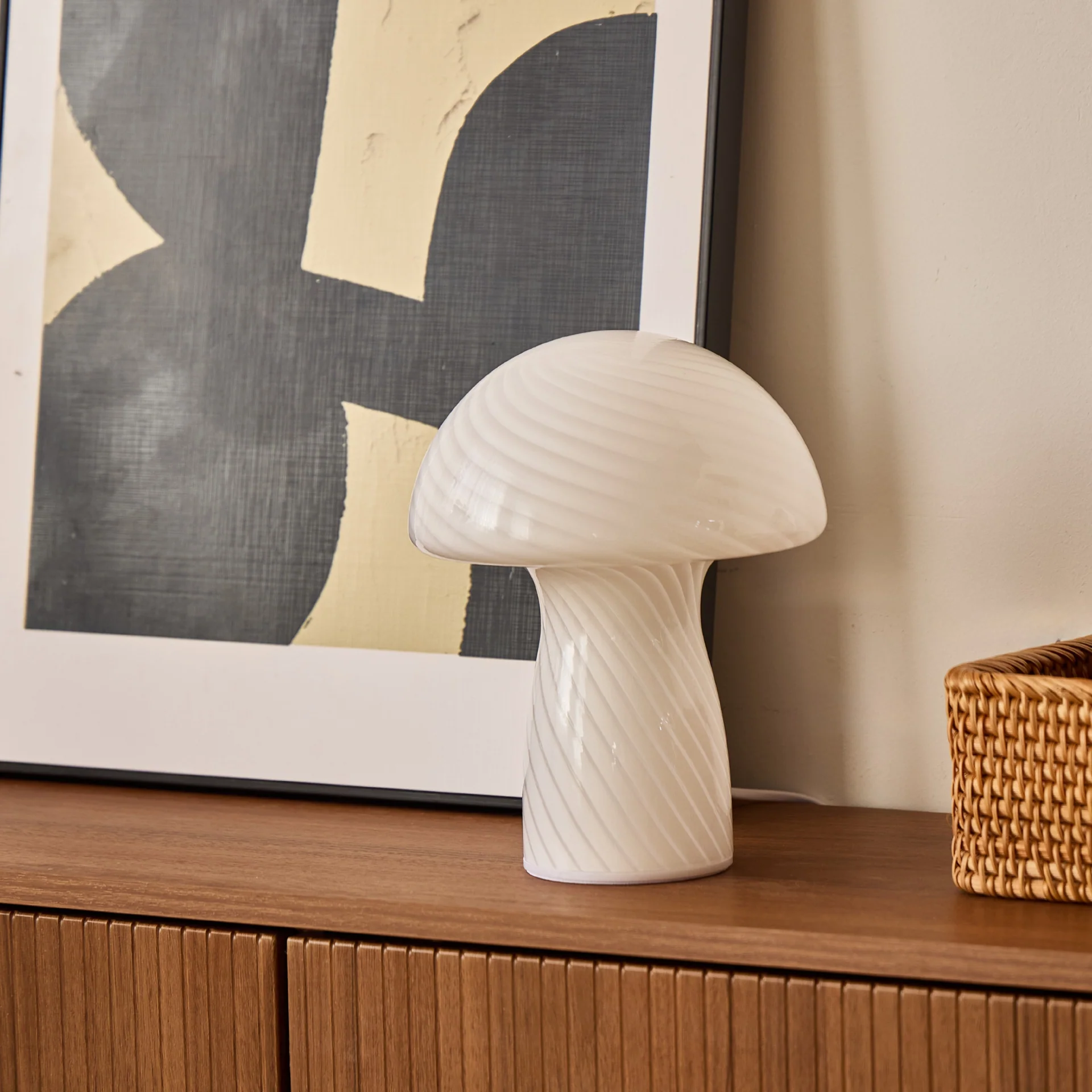 Ida Mushroom lampe LED blanche 24 cm - Image 5