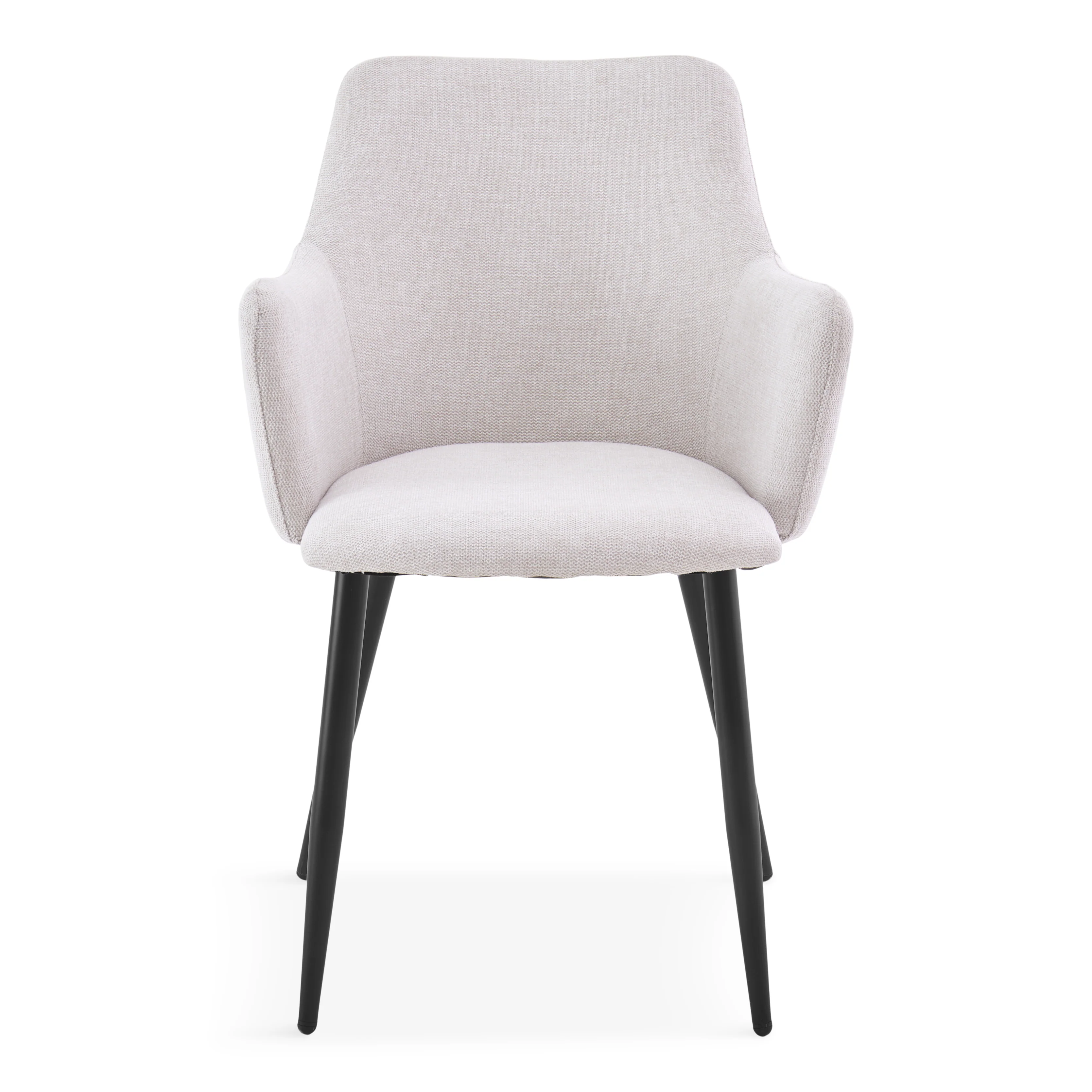 Isabella - Chaise de salle à manger en tissu beige - Image 3