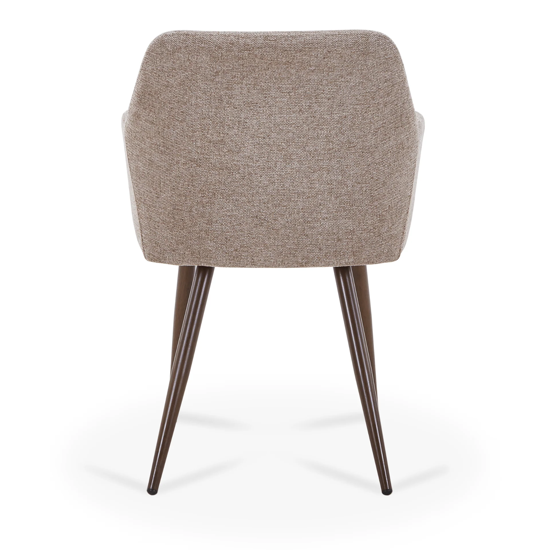 Jenna chaise de salle à manger - textile sable et aspect chêne fumé - Image 9