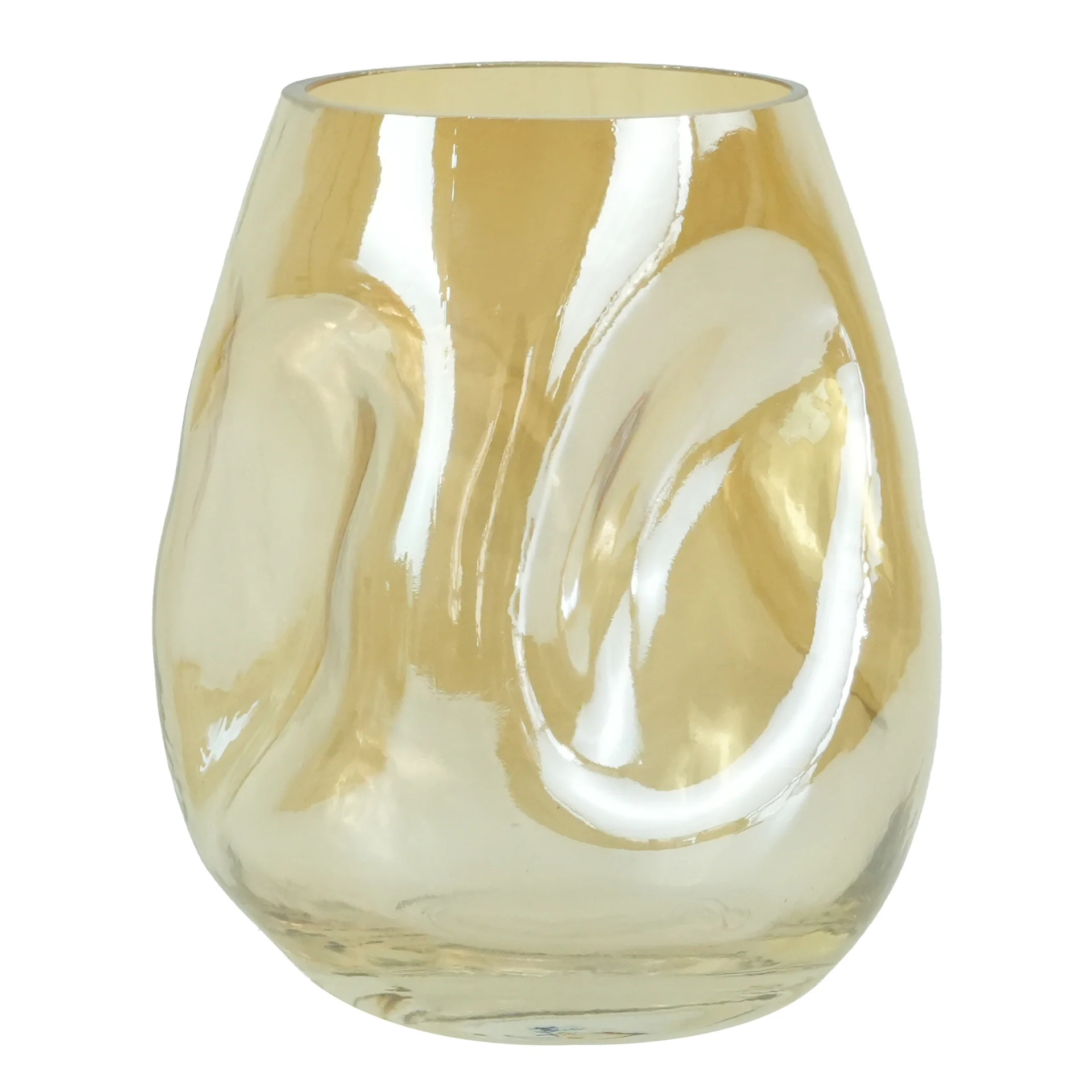 Joy verre vase fumé 18 cm
