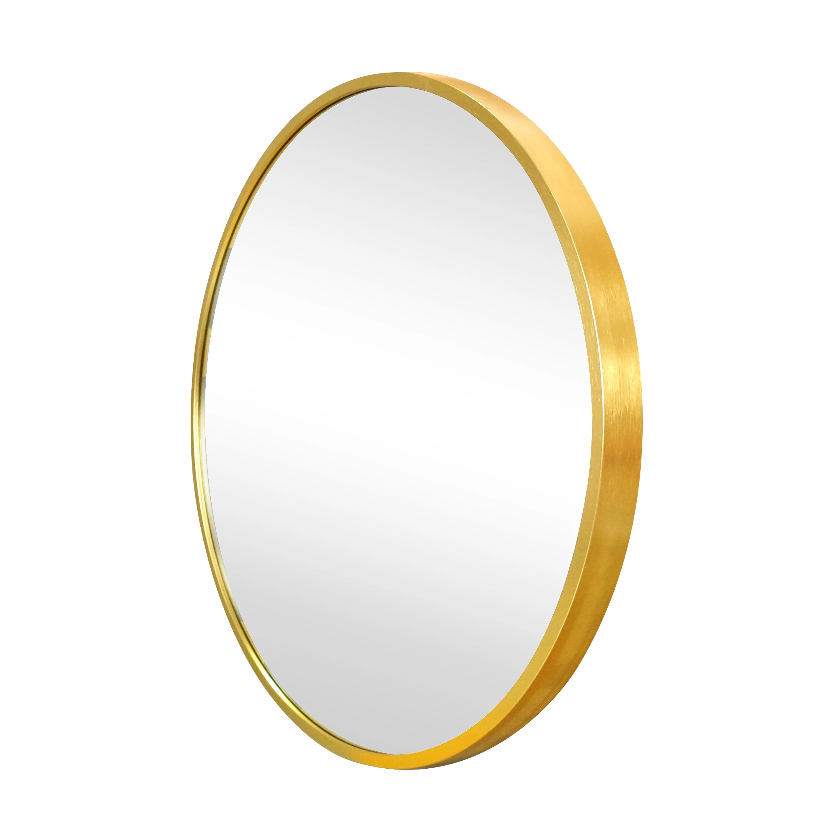 Julia - Miroir rond avec cadre en laiton/or Ø50 cm - Image 3