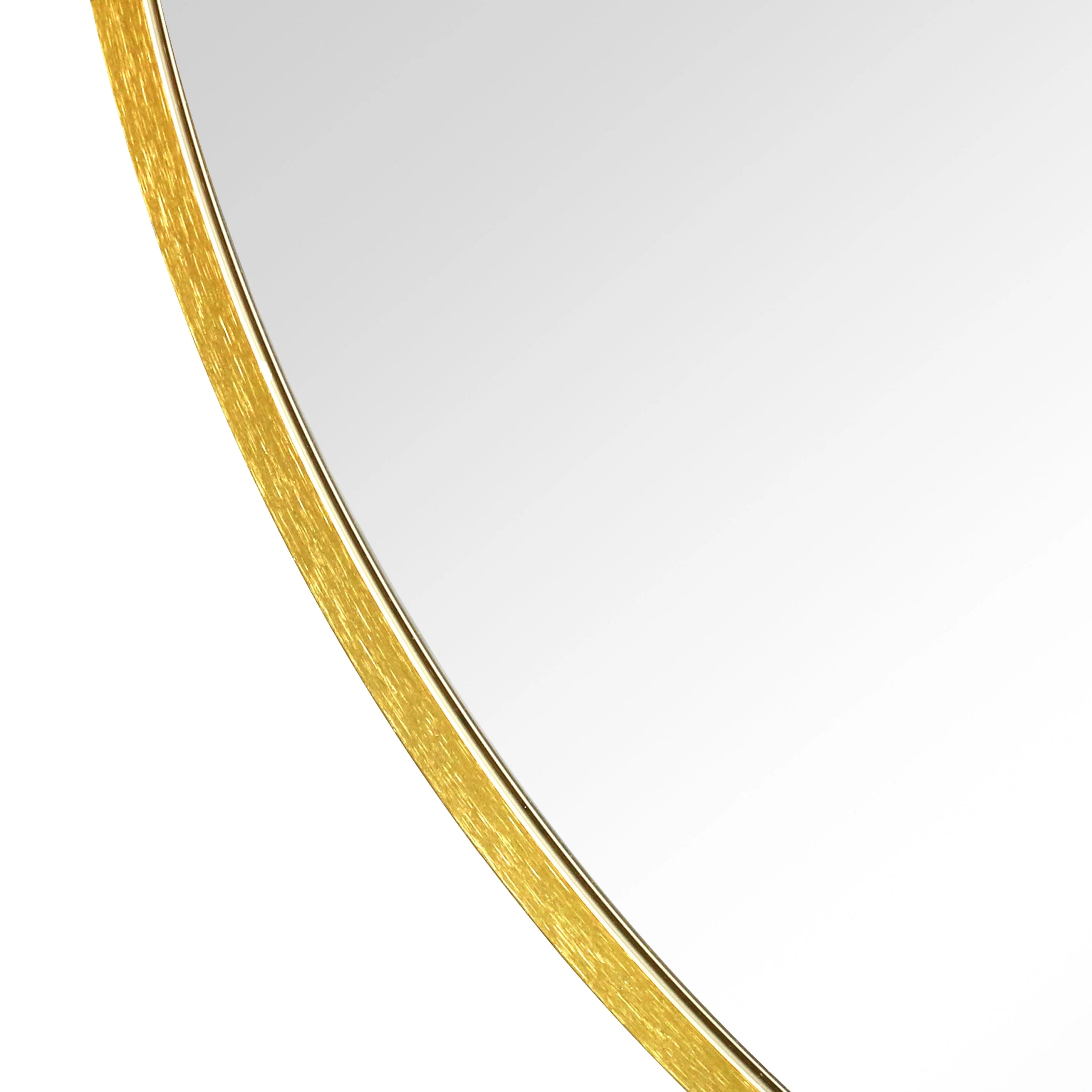 Julia - Miroir rond avec cadre en laiton/or Ø50 cm - Image 5