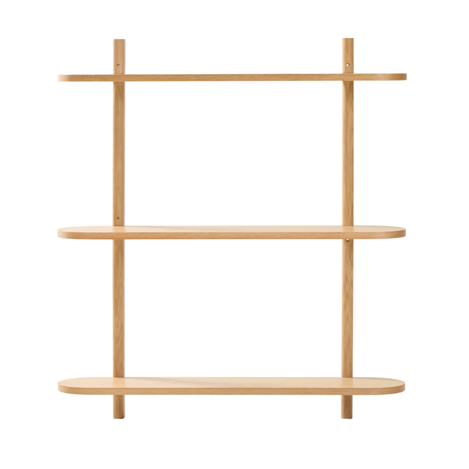 Juliet etagere murale en chene avec 3 etageres H 100 x P 22 x L 90 cm - Image 9