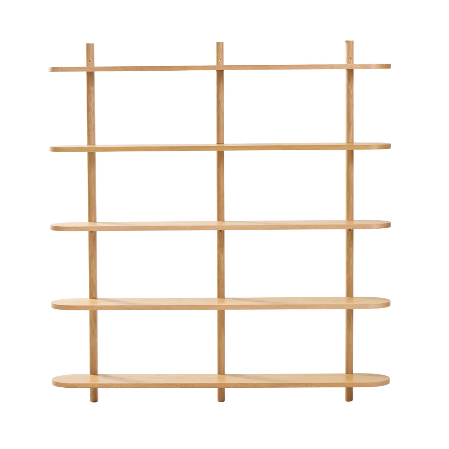Juliet etagere murale en chene avec 5 etageres H 140 x P 22 x L 130 cm - Image 9
