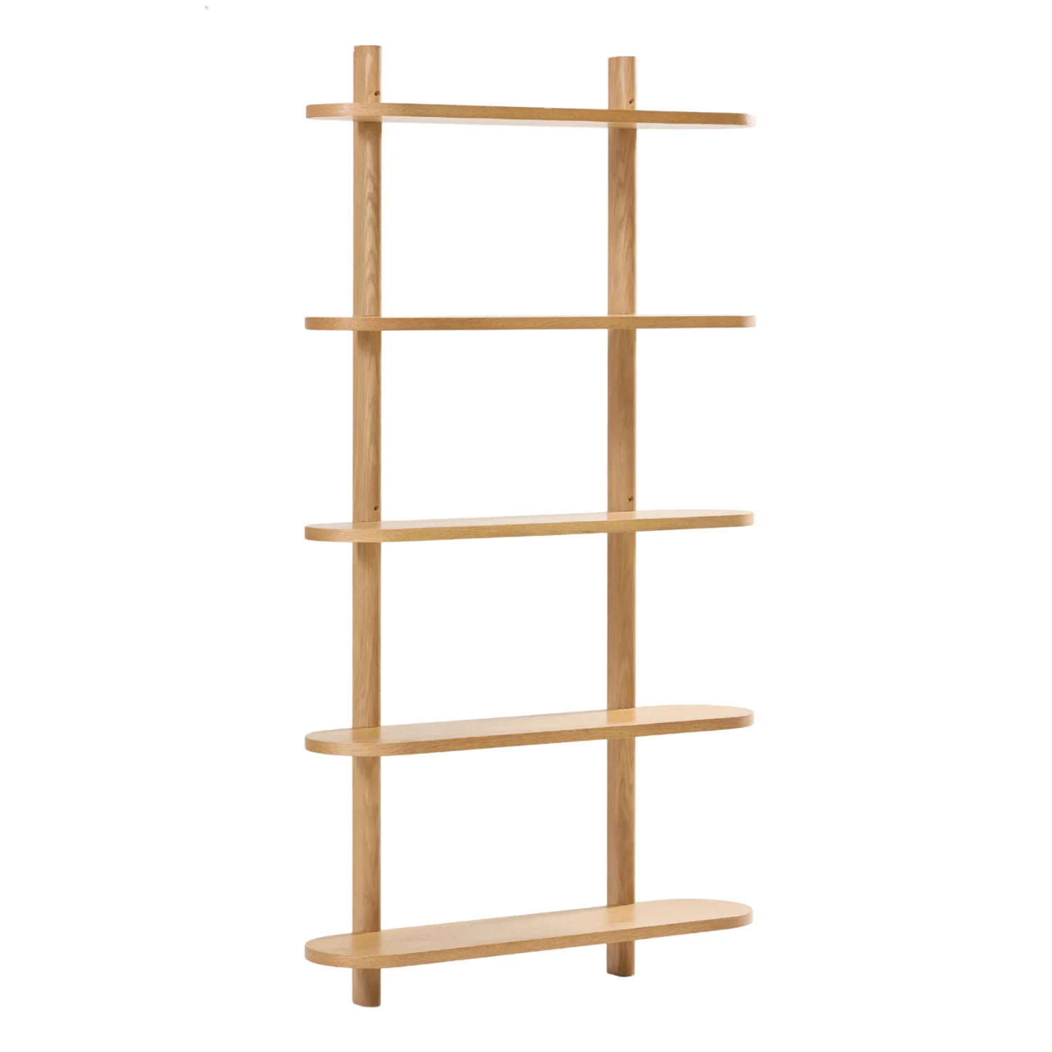 Etagère murale Juliet en chêne avec 5 étagères H:140 x L:22 x L:75 cm