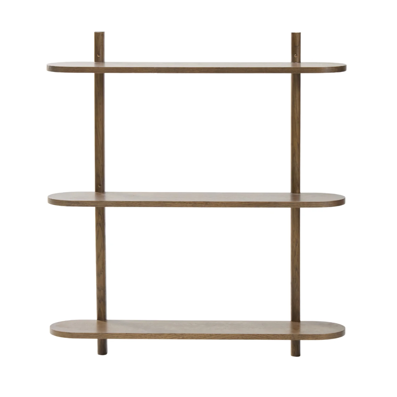 Juliet etagere murale en chene fume avec 3 etageres H 100 x P 22 x L 90 cm - Image 8