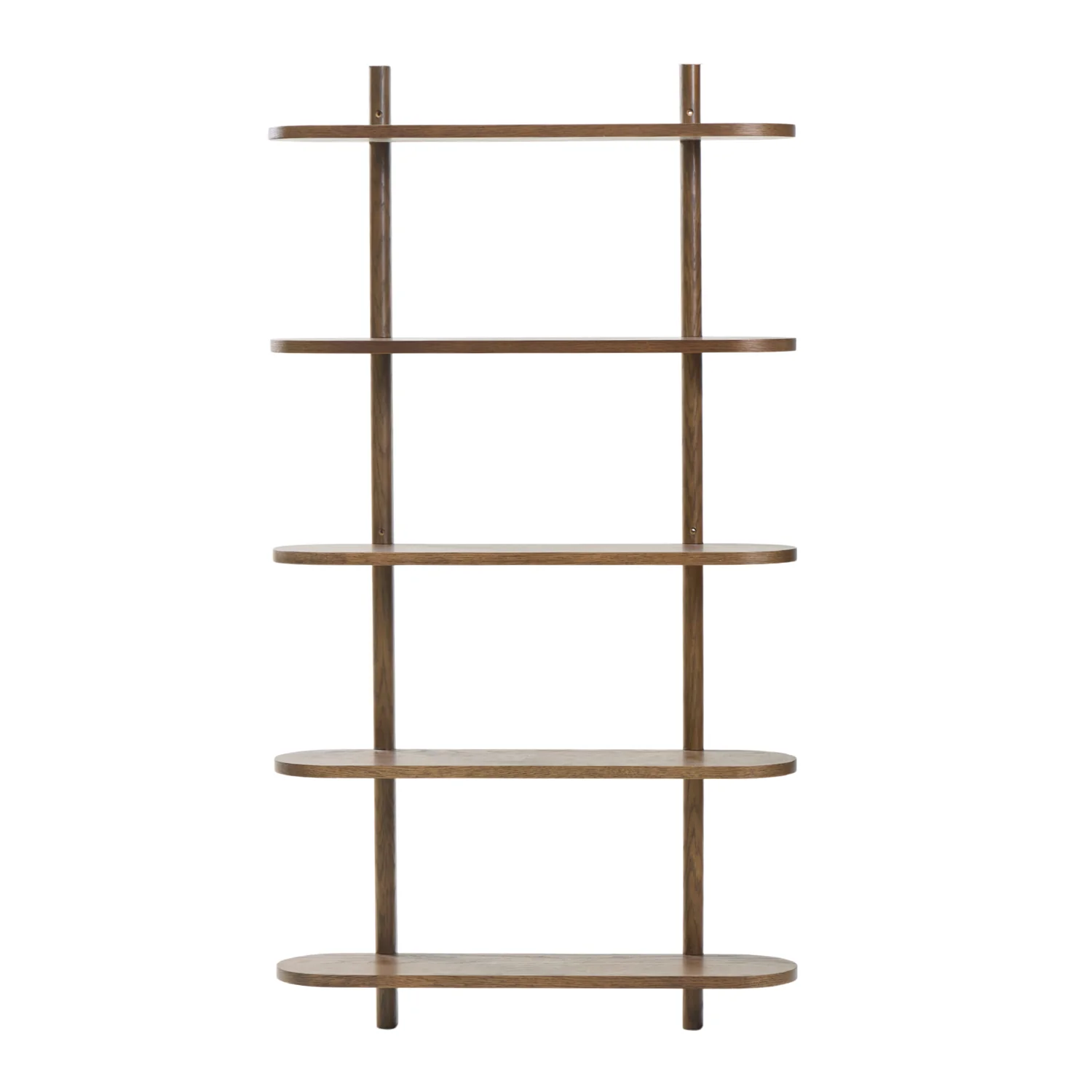 Juliet etagere murale en chene fume avec 5 etageres H 140 x P 22 x L 75 cm - Image 7