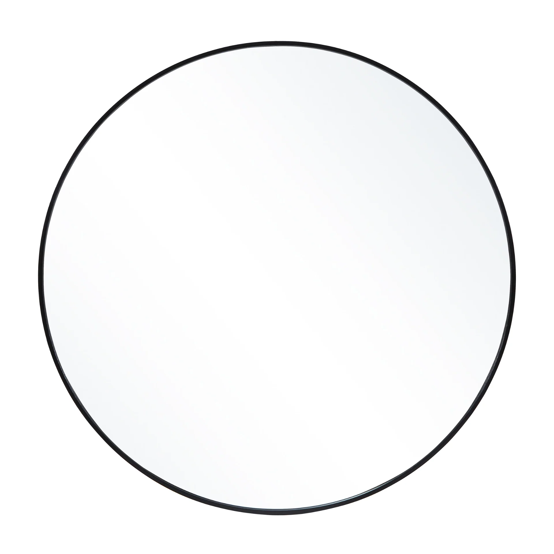Miroir rond Kajsa avec cadre noir Ø70 cm