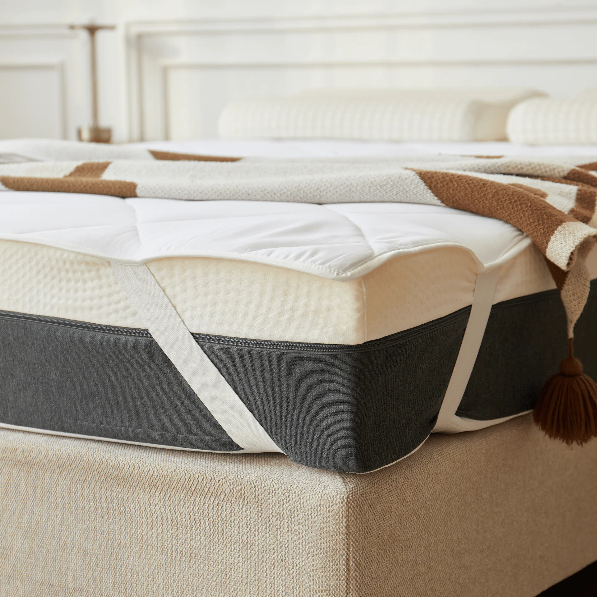 Leo protège-matelas blanc 140x200 cm - Image 4