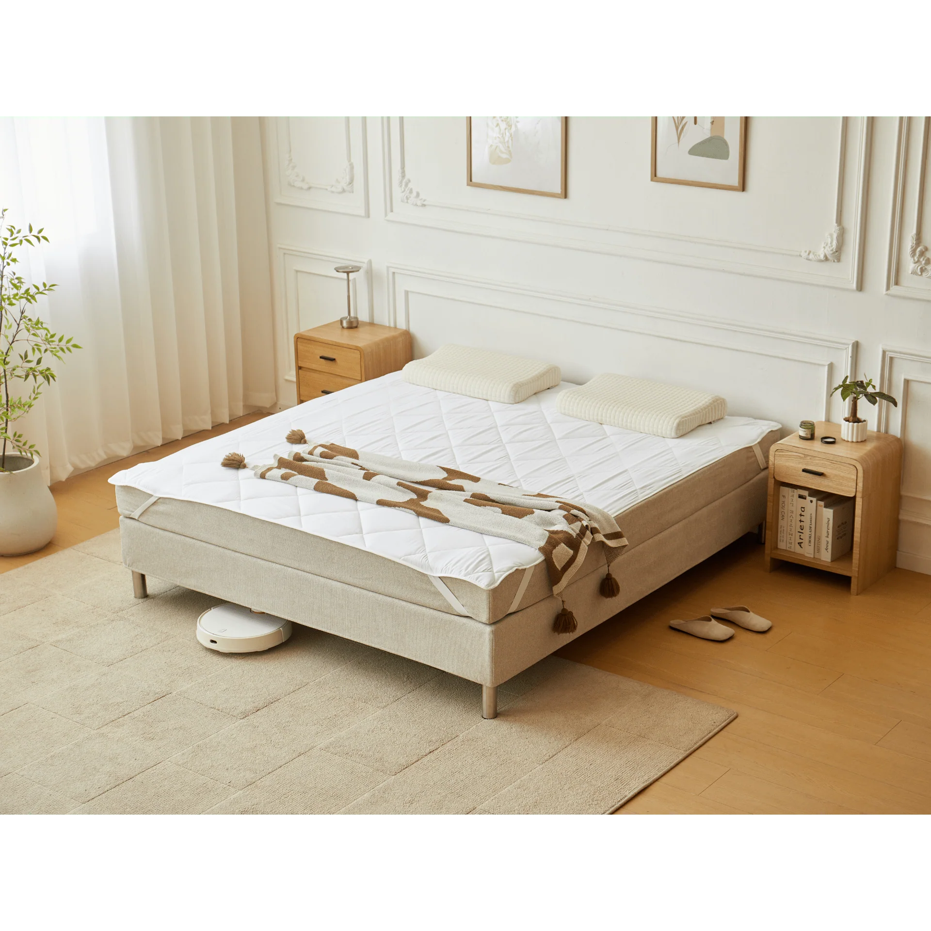 Leo protège-matelas blanc 180x200 cm - Image 4