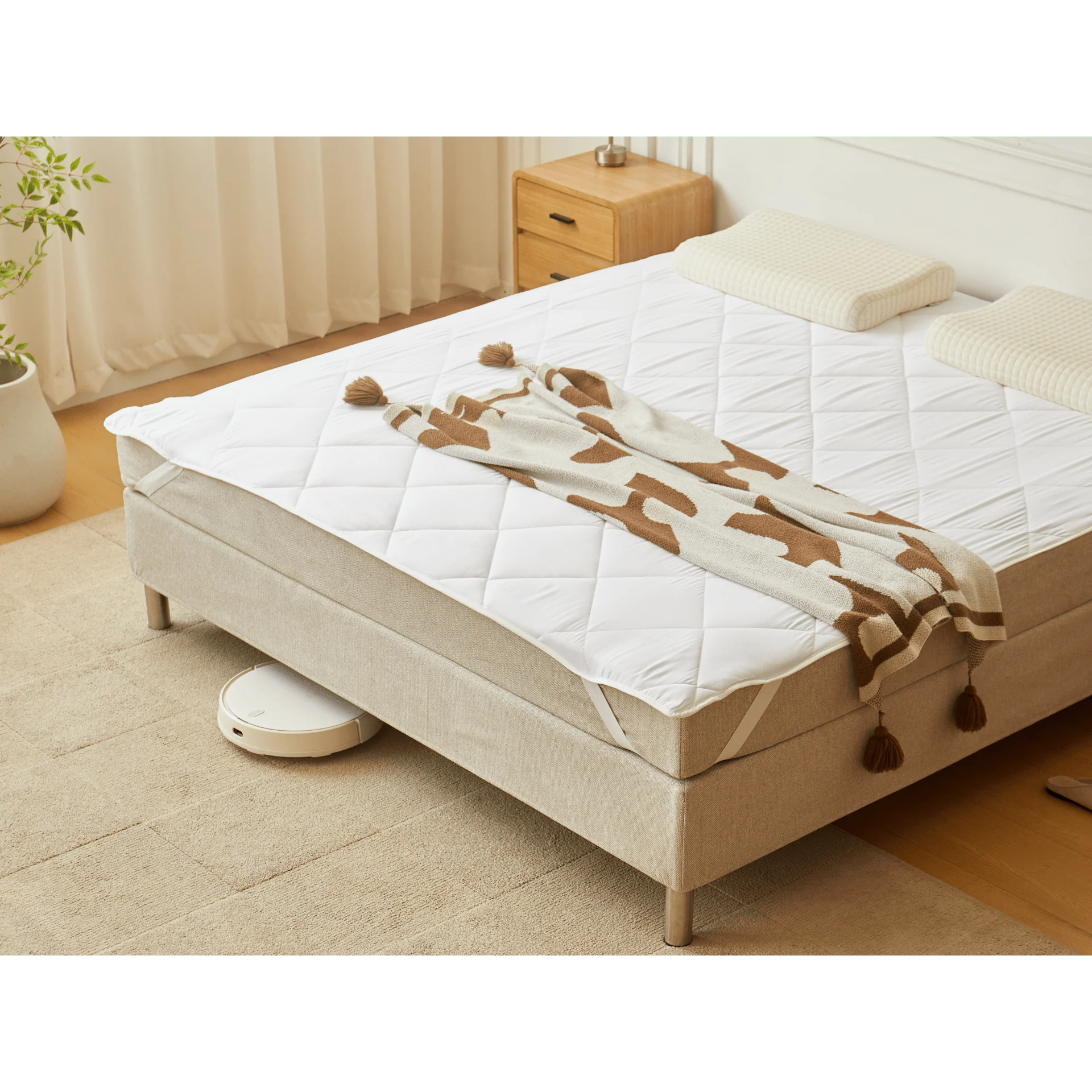 Leo protège-matelas blanc 180x200 cm - Image 5