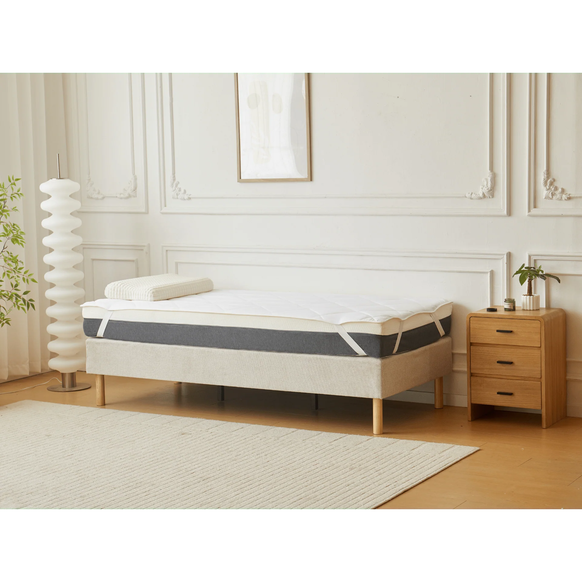 Leo protège-matelas blanc 90x200 cm - Image 3