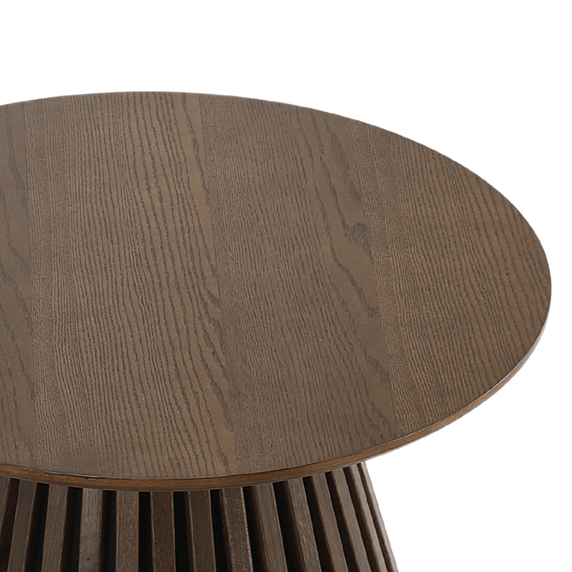Lewis table basse à lattes chêne fumé Ø70 cm - Image 6