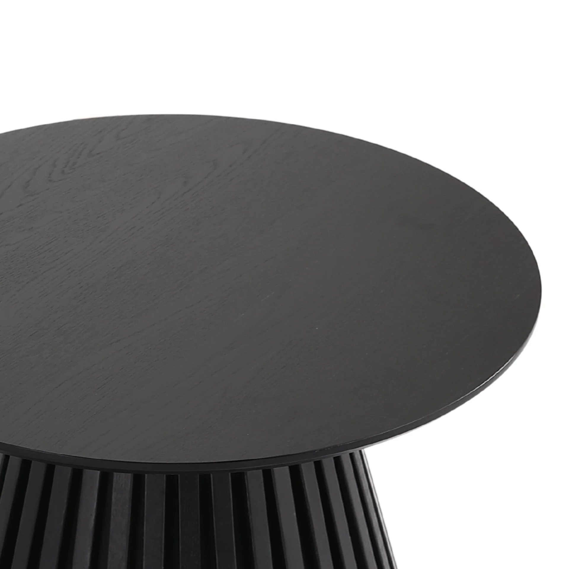 Lewis table basse à lattes noir Ø70 cm - Image 6