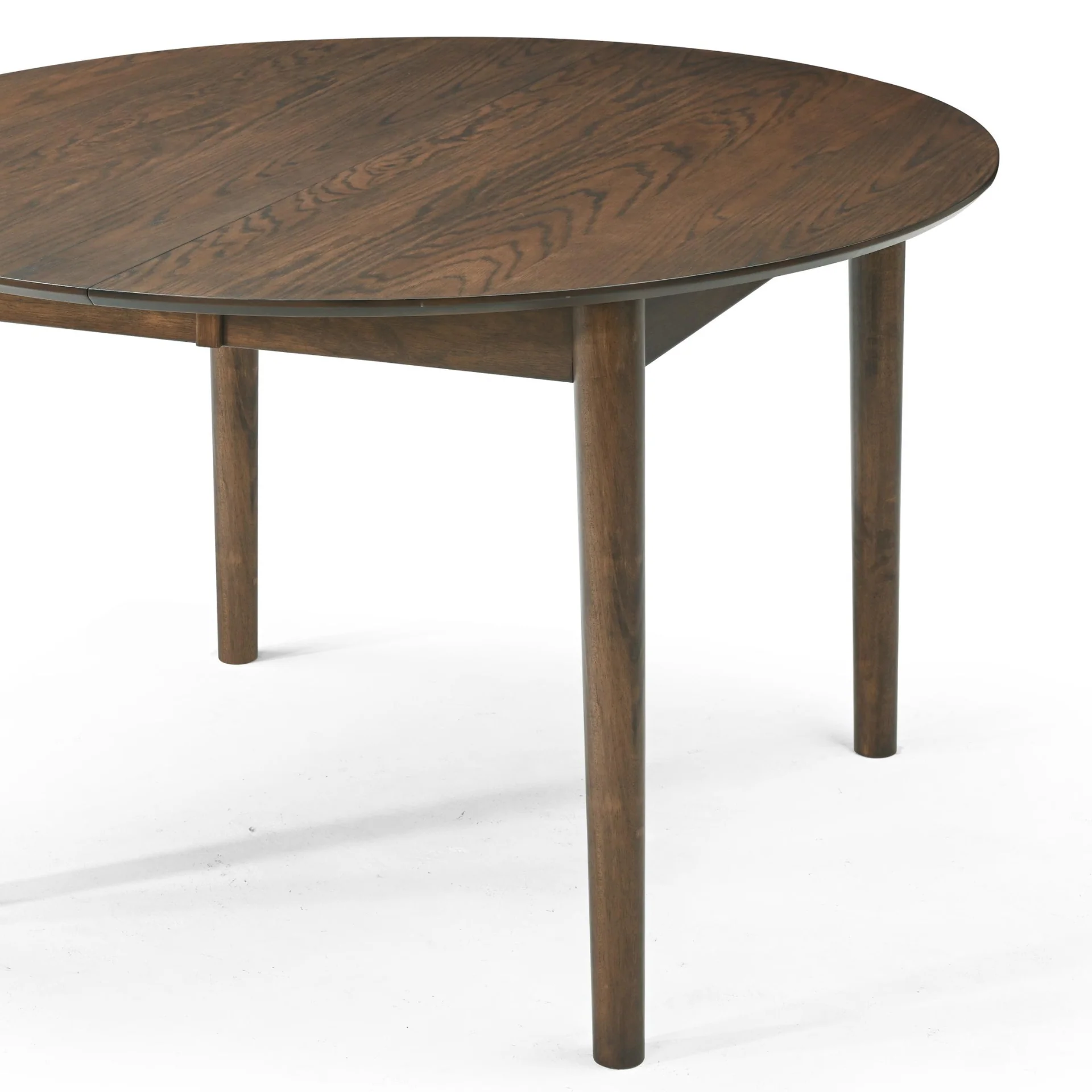 Liam - Table de salle à manger en chêne fumé avec rallonge 120/160/200 cm - Comprend 2 rallonges - Image 4