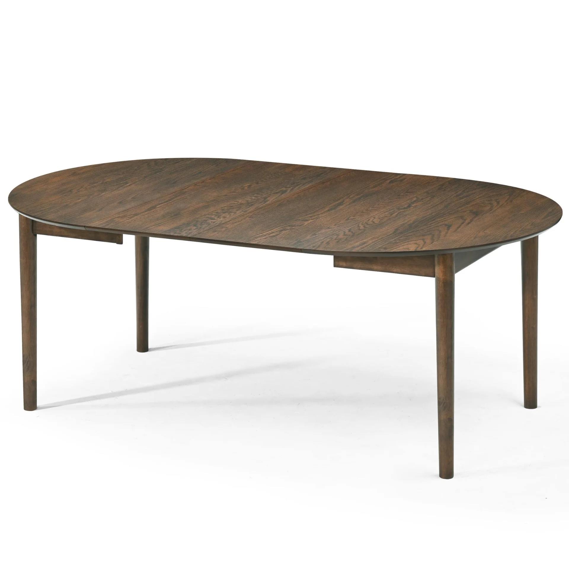 Liam - Table de salle à manger en chêne fumé avec rallonge 120/160/200 cm - Comprend 2 rallonges - Image 5