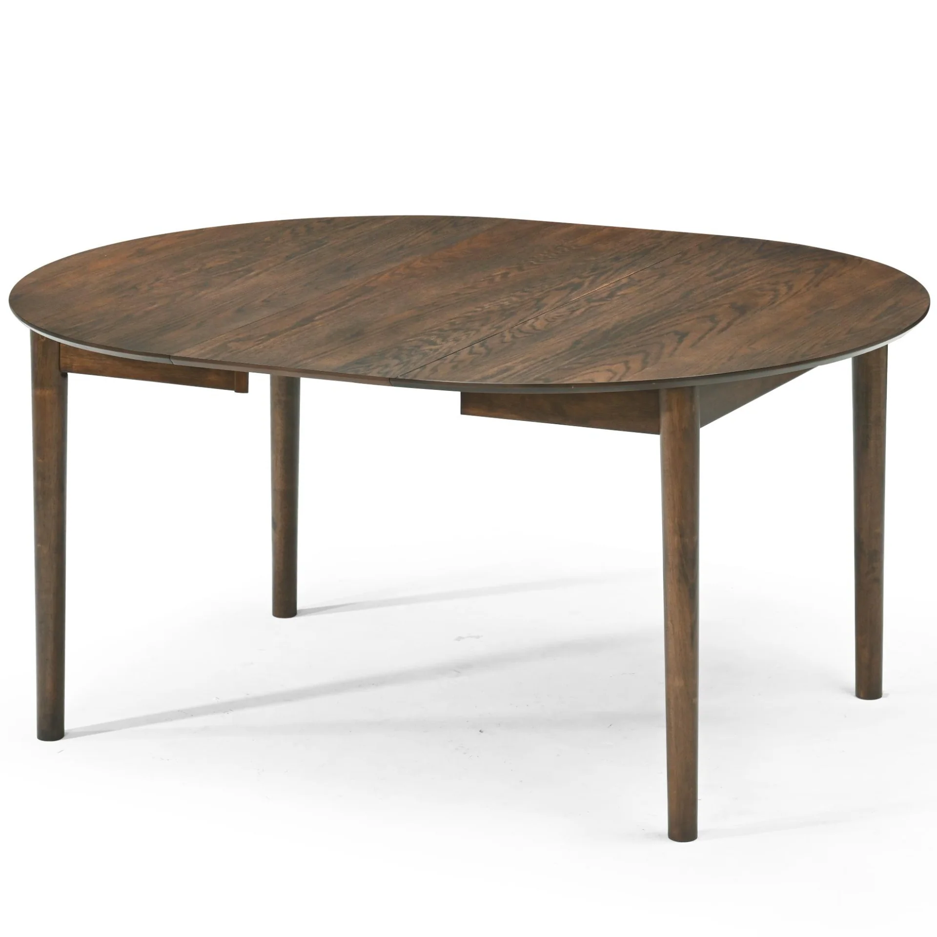 Liam - Table de salle à manger en chêne fumé avec rallonge 120/160/200 cm - Comprend 2 rallonges - Image 6