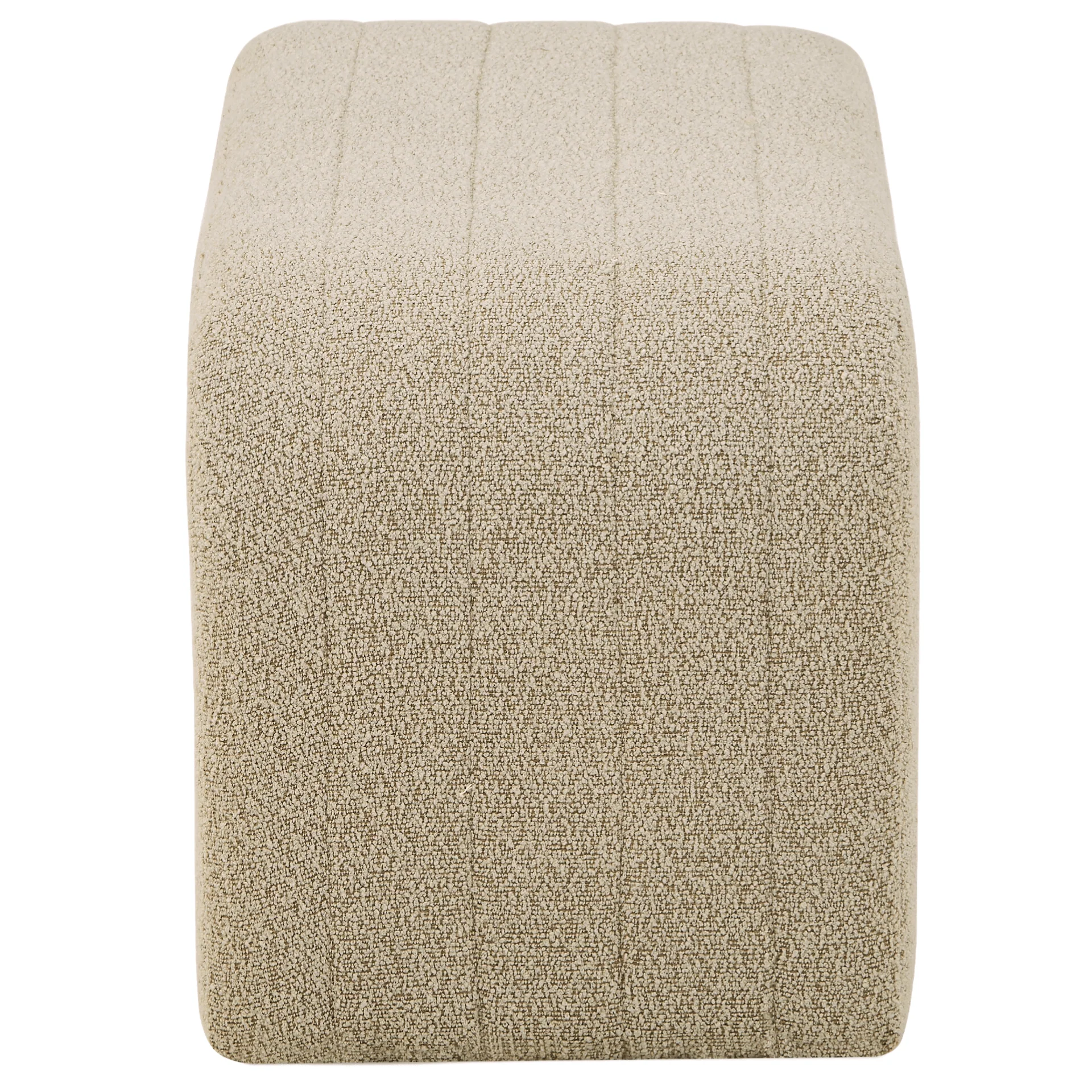 Lianna - Banc en bouclé beige 95x40x44 cm - Image 4