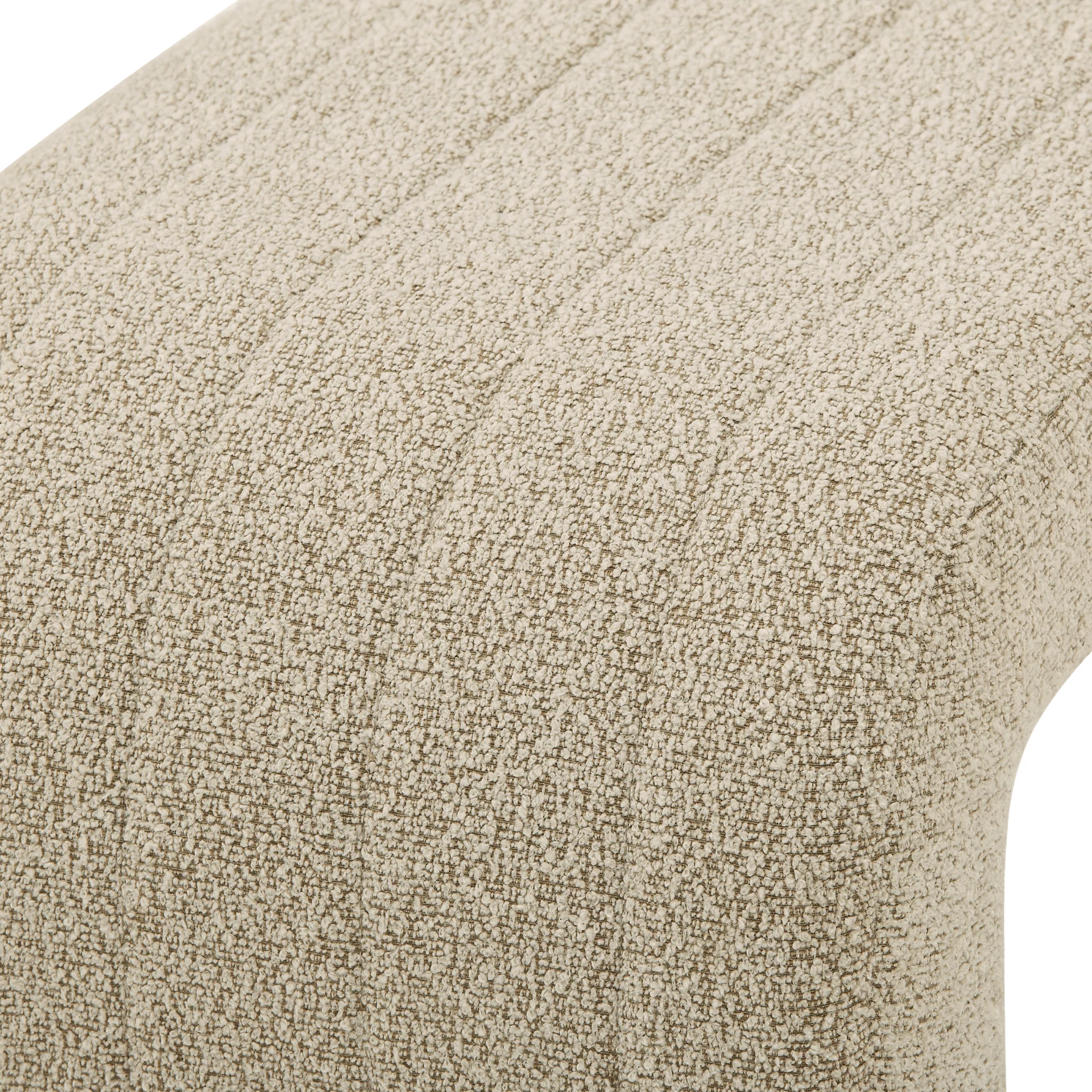 Lianna - Banc en bouclé beige 95x40x44 cm - Image 5