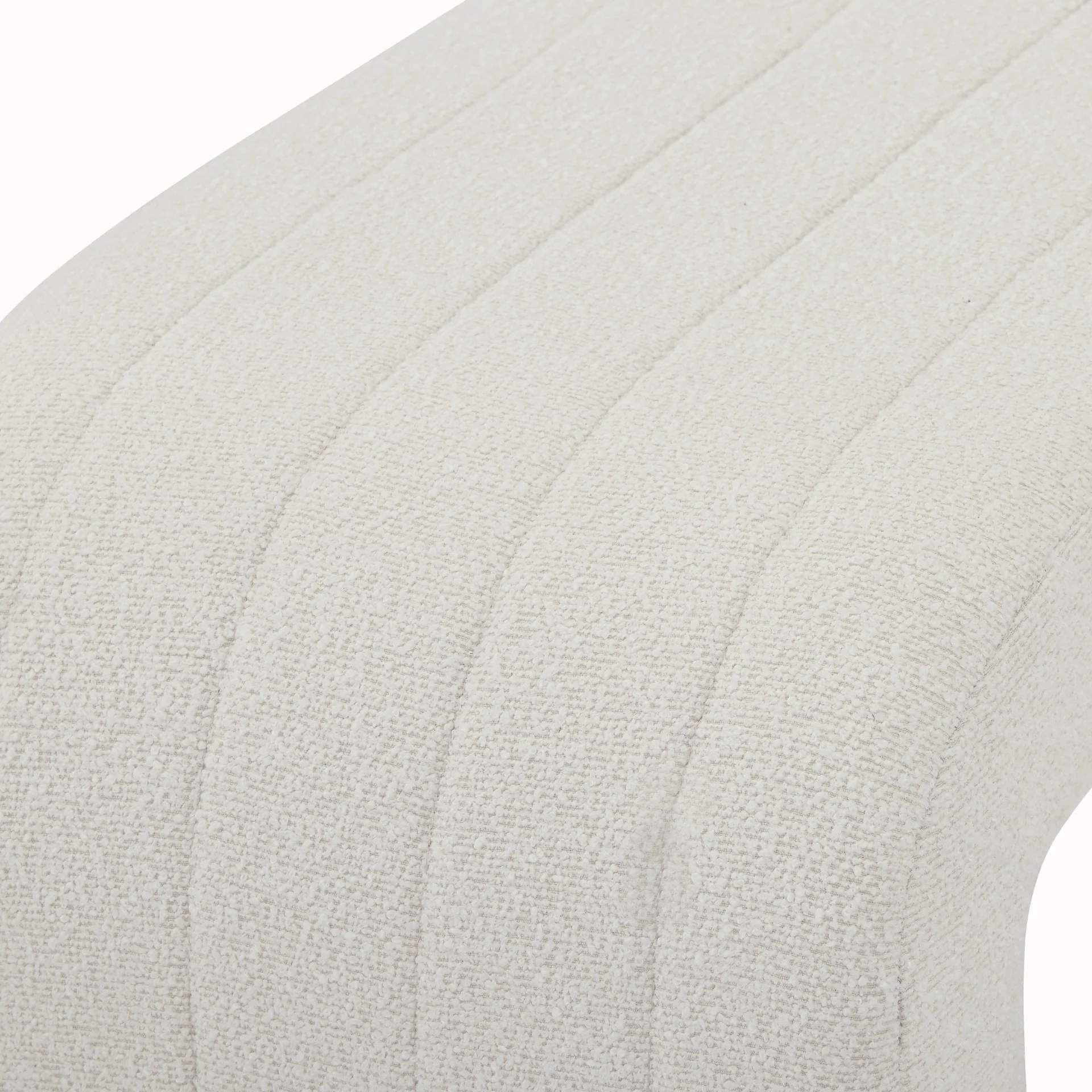 Lianna - Banc en bouclé blanc 95x40x44 cm - Image 6