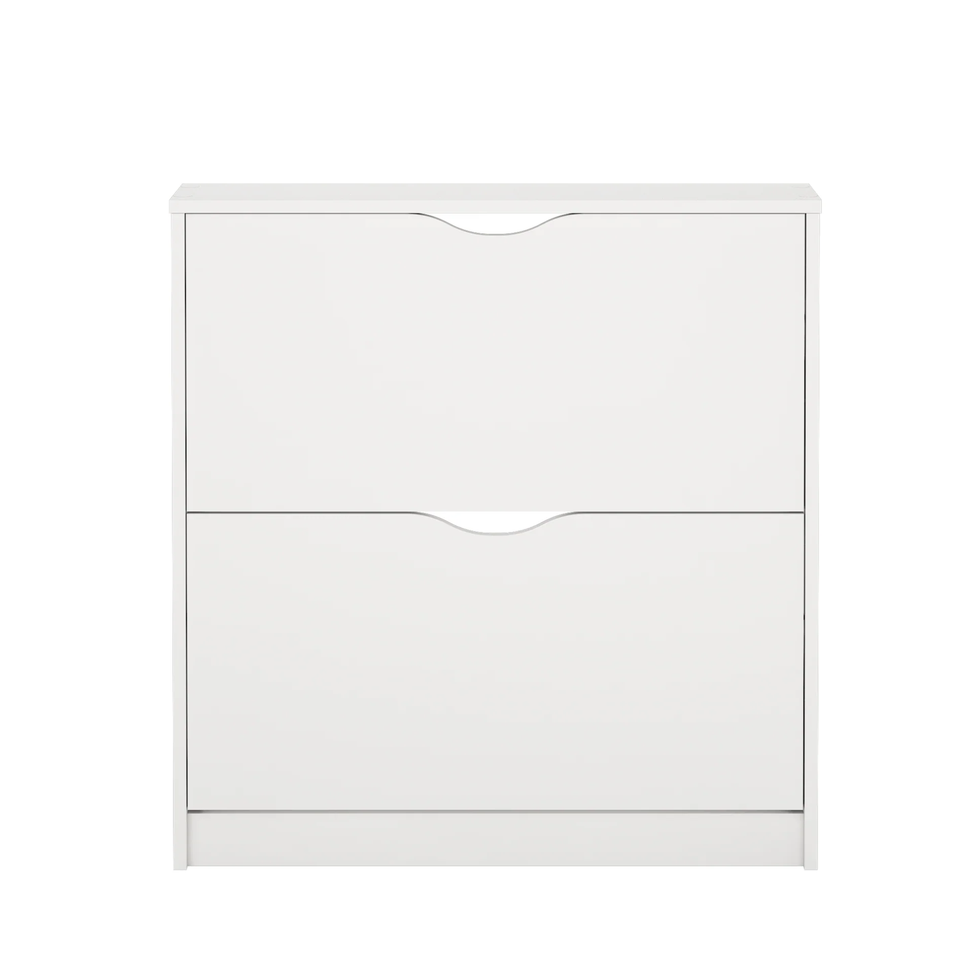 Livo meuble à chaussures à 2 portes en blanc - Image 4