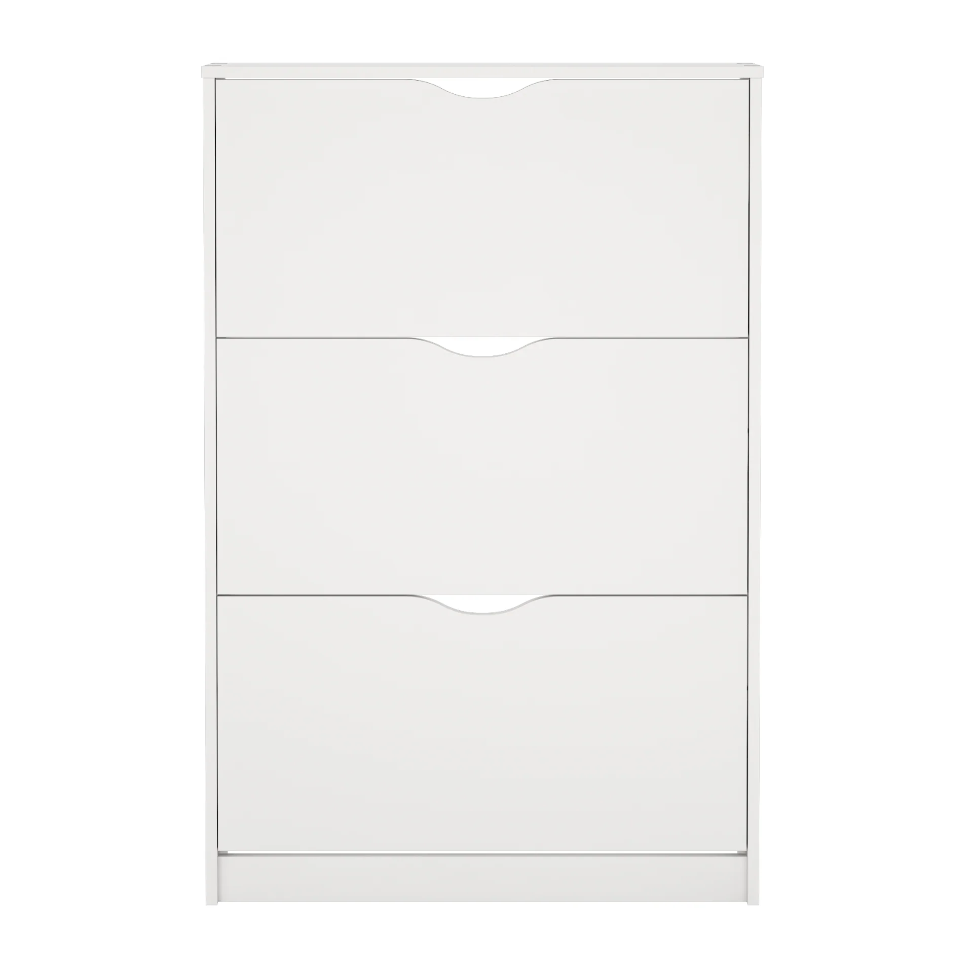 Livo meuble à chaussures à 3 portes en blanc - Image 4