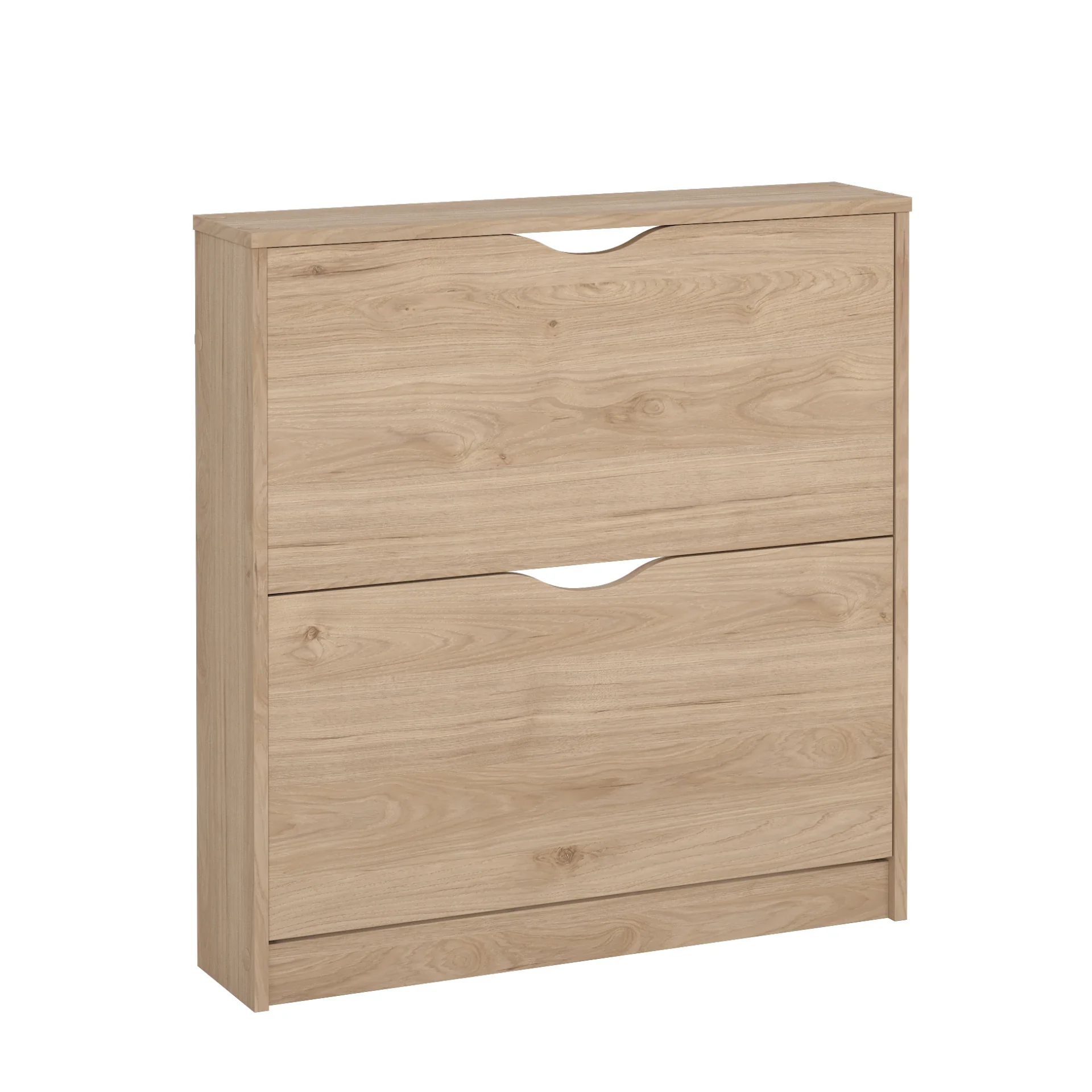 Livo meuble à chaussures avec 2 portes en aspect chêne