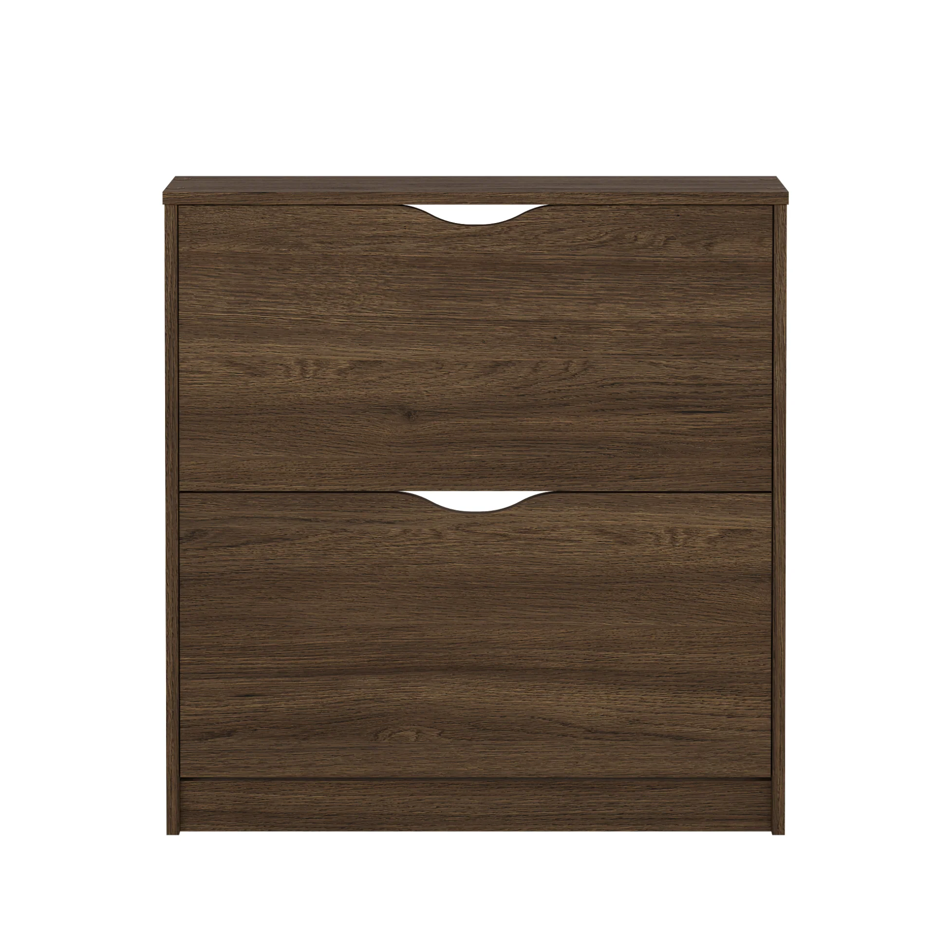 Livo meuble à chaussures avec 2 portes en chêne fumé - Image 4