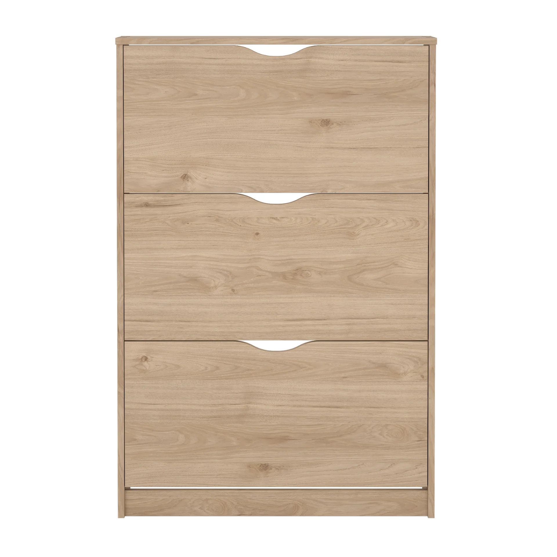 Livo meuble à chaussures avec 3 portes en aspect chêne - Image 4