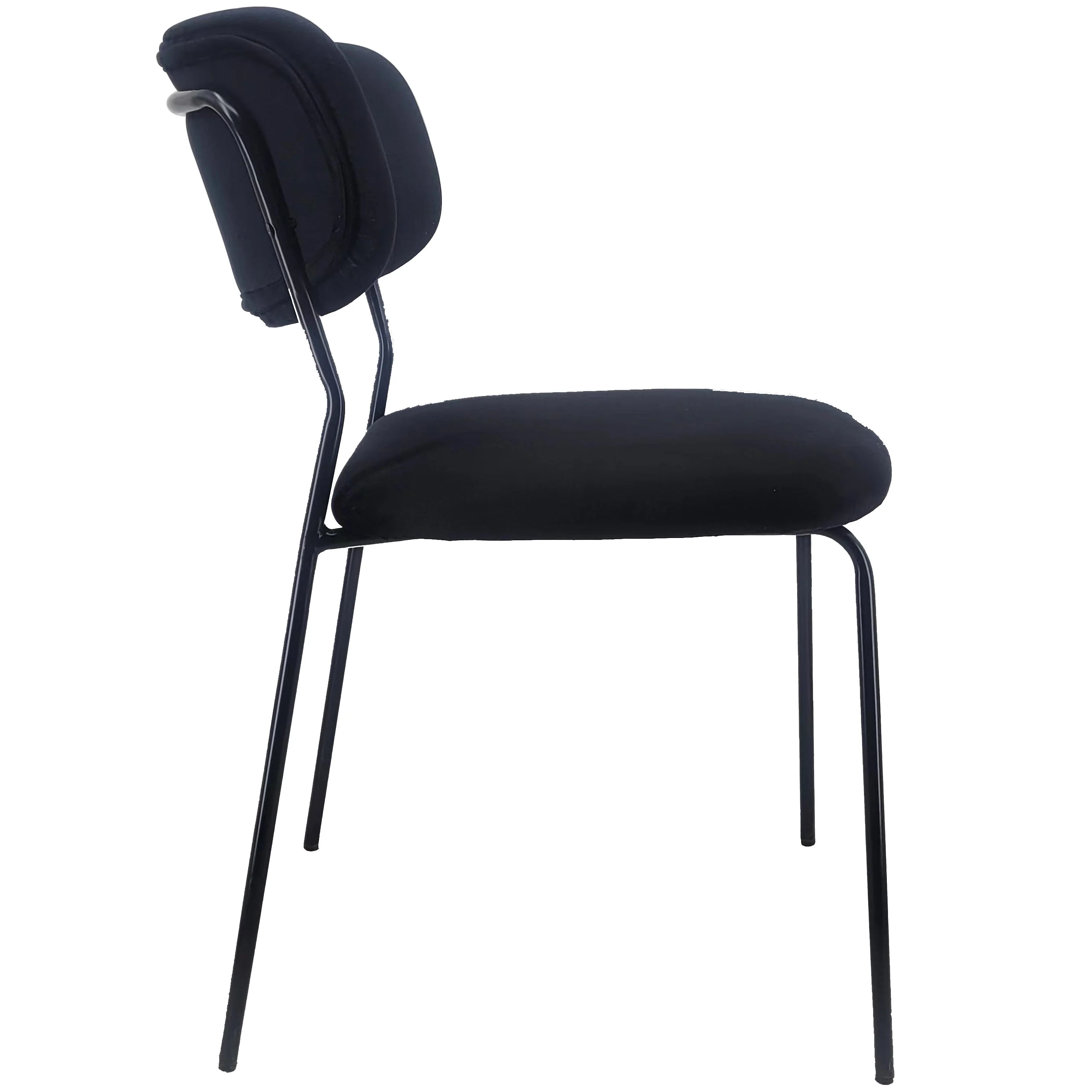 Lucia - Chaise de salle à manger en velours noir - Image 5