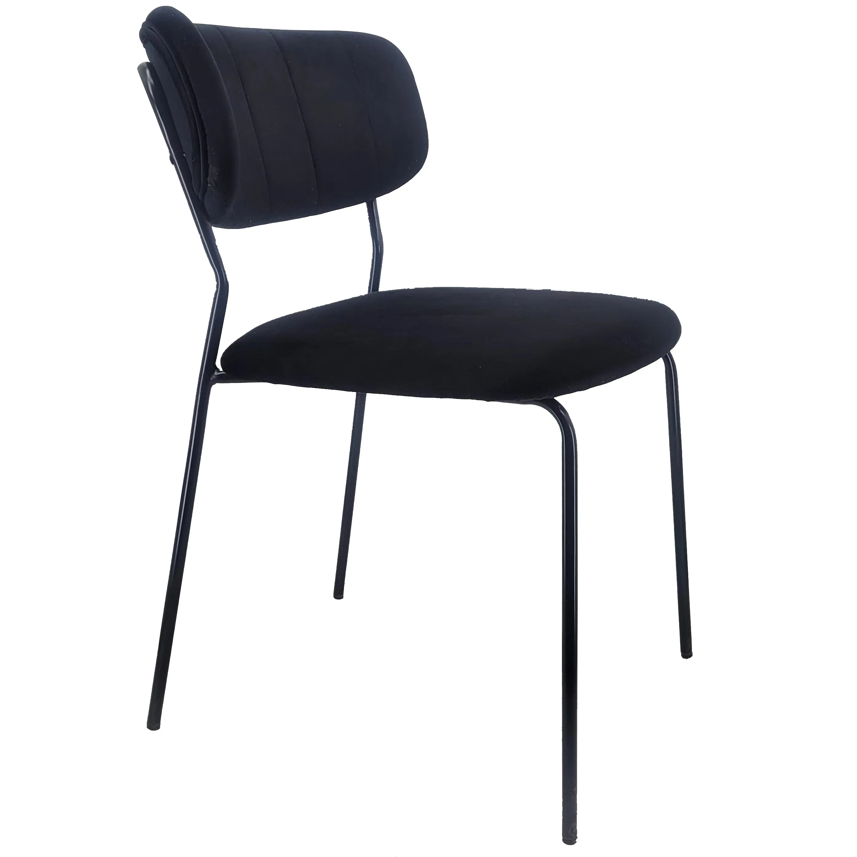 Lucia - Chaise de salle à manger en velours noir - Image 8