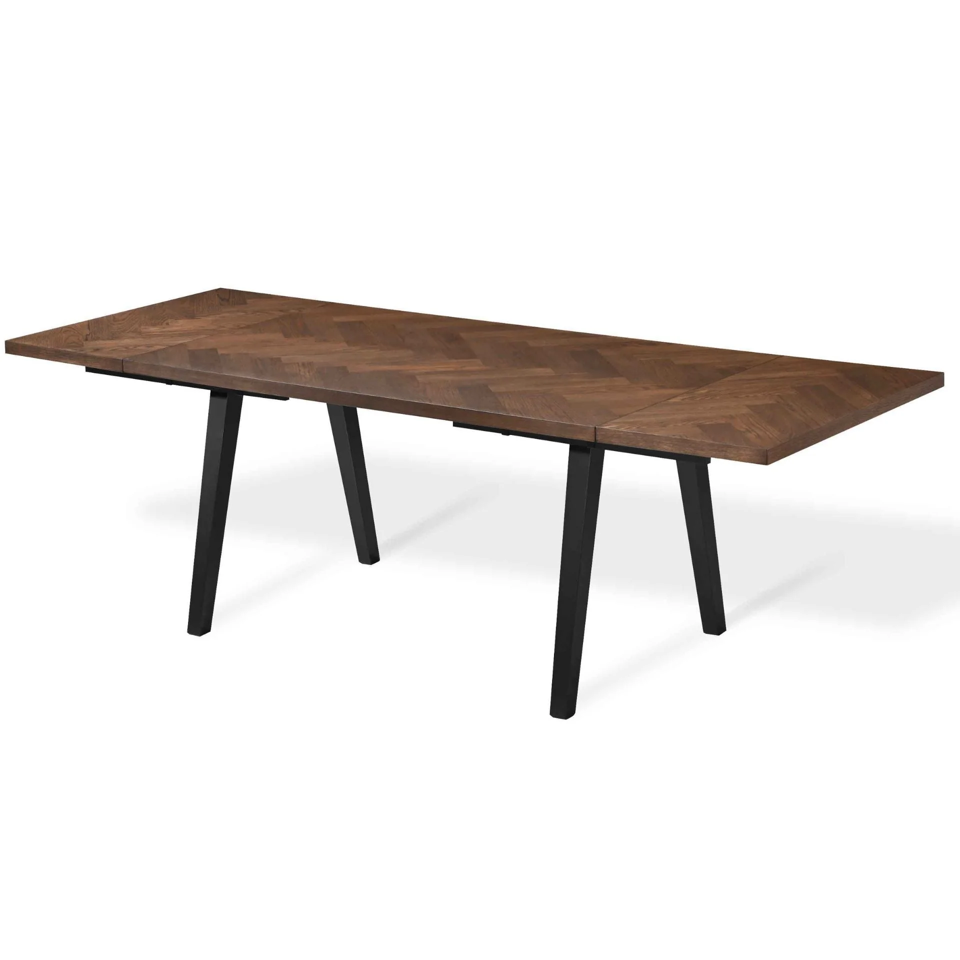 Madelina - Table 150 x 90 cm en placage de chêne fumé - Image 3