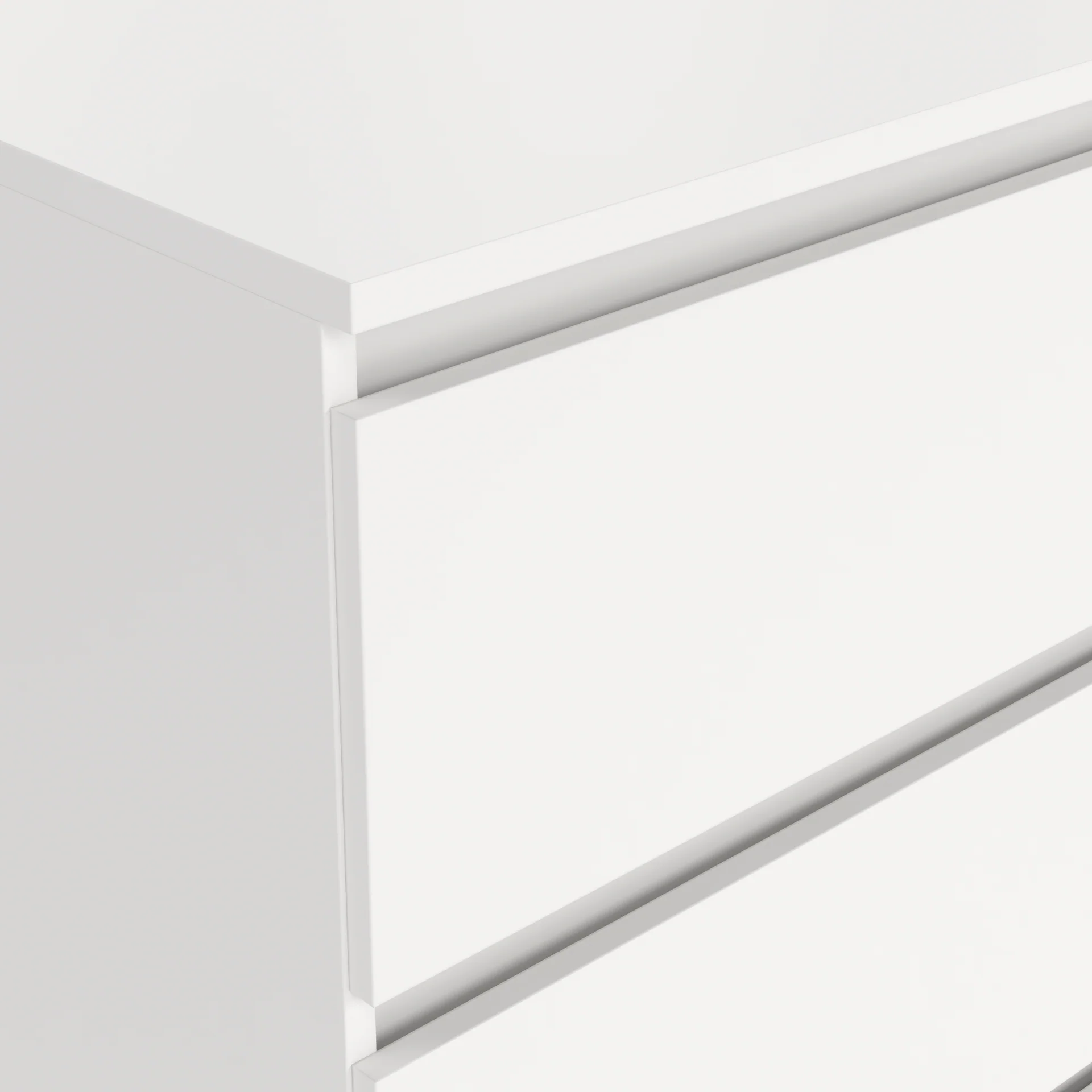 Maise commode 70x138x41 cm avec 6 tiroirs en blanc - Image 6