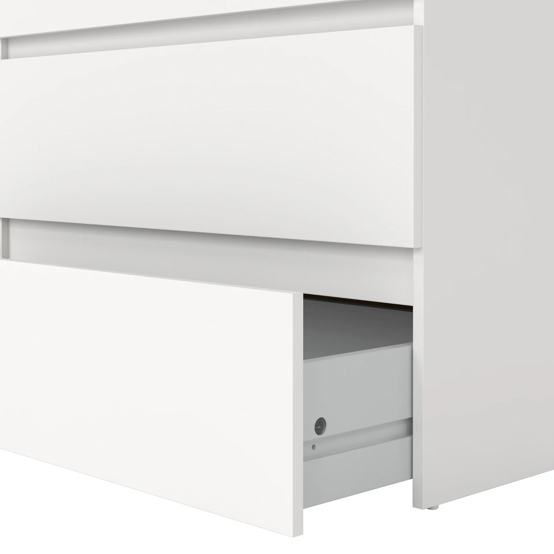 Maise commode 70x138x41 cm avec 6 tiroirs en blanc - Image 7