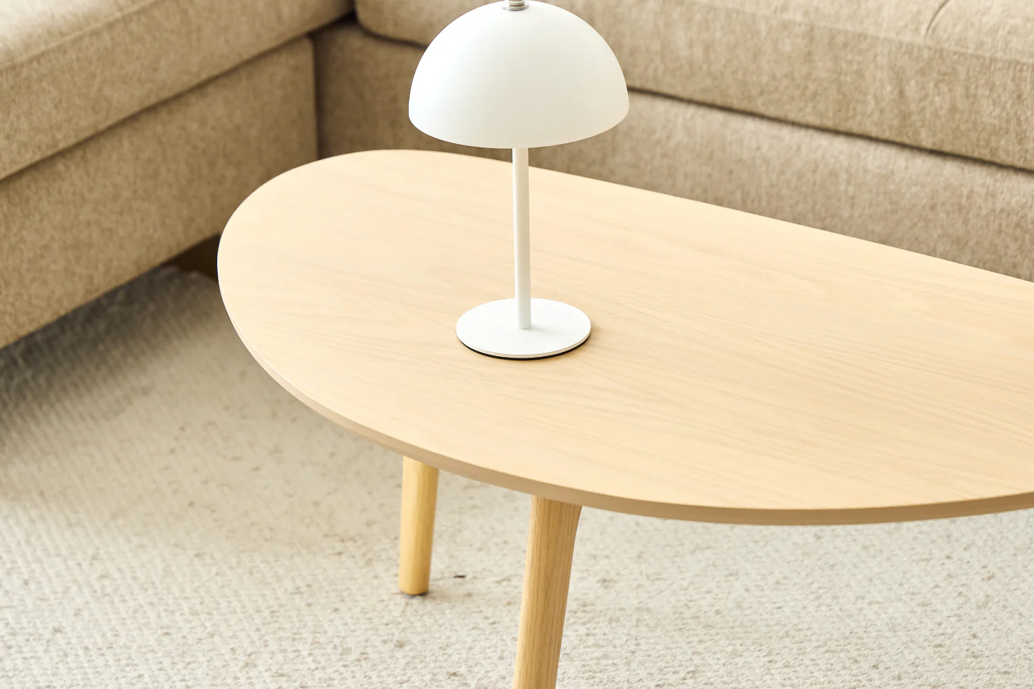 Makena - table basse en placage de chêne laqué 85x48x40 cm - Image 3