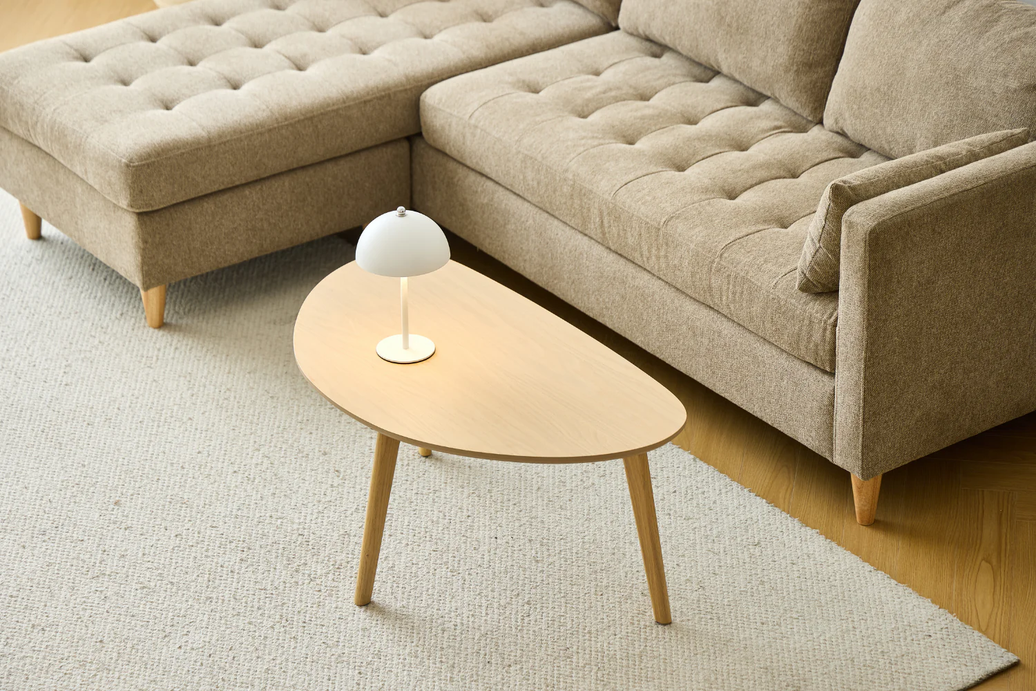Makena - table basse en placage de chêne laqué 85x48x40 cm - Image 4