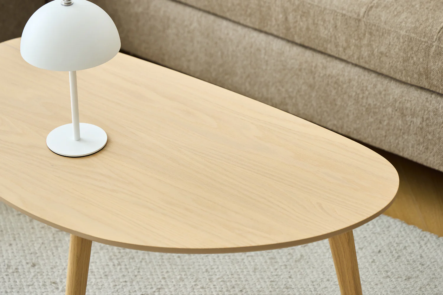 Makena - table basse en placage de chêne laqué 85x48x40 cm - Image 5