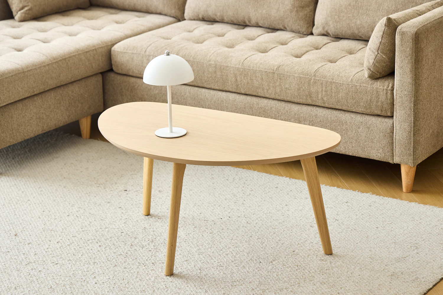Makena - table basse en placage de chêne laqué 85x48x40 cm - Image 6