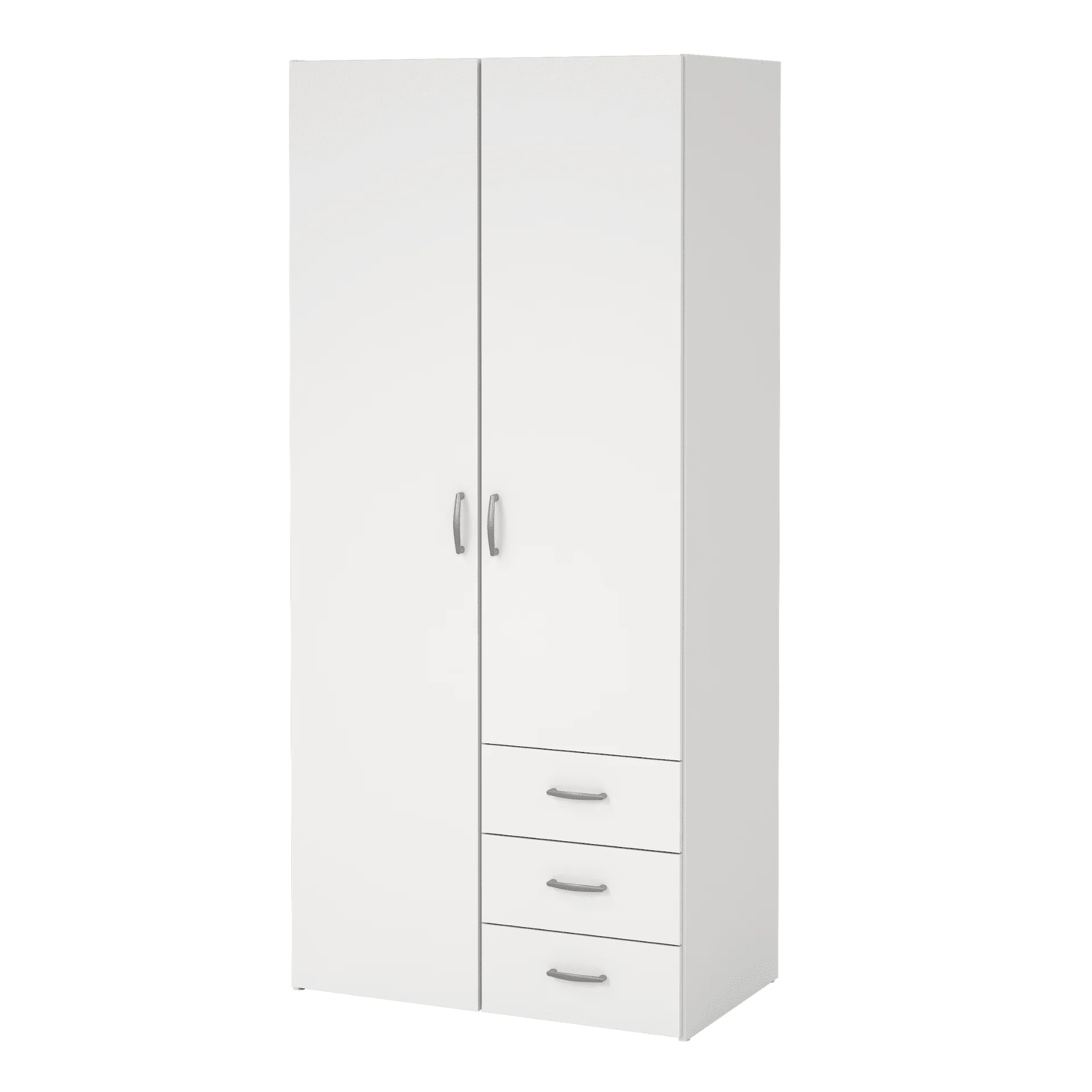 Malia armoire blanche 2 portes 3 tiroirs - Image 4