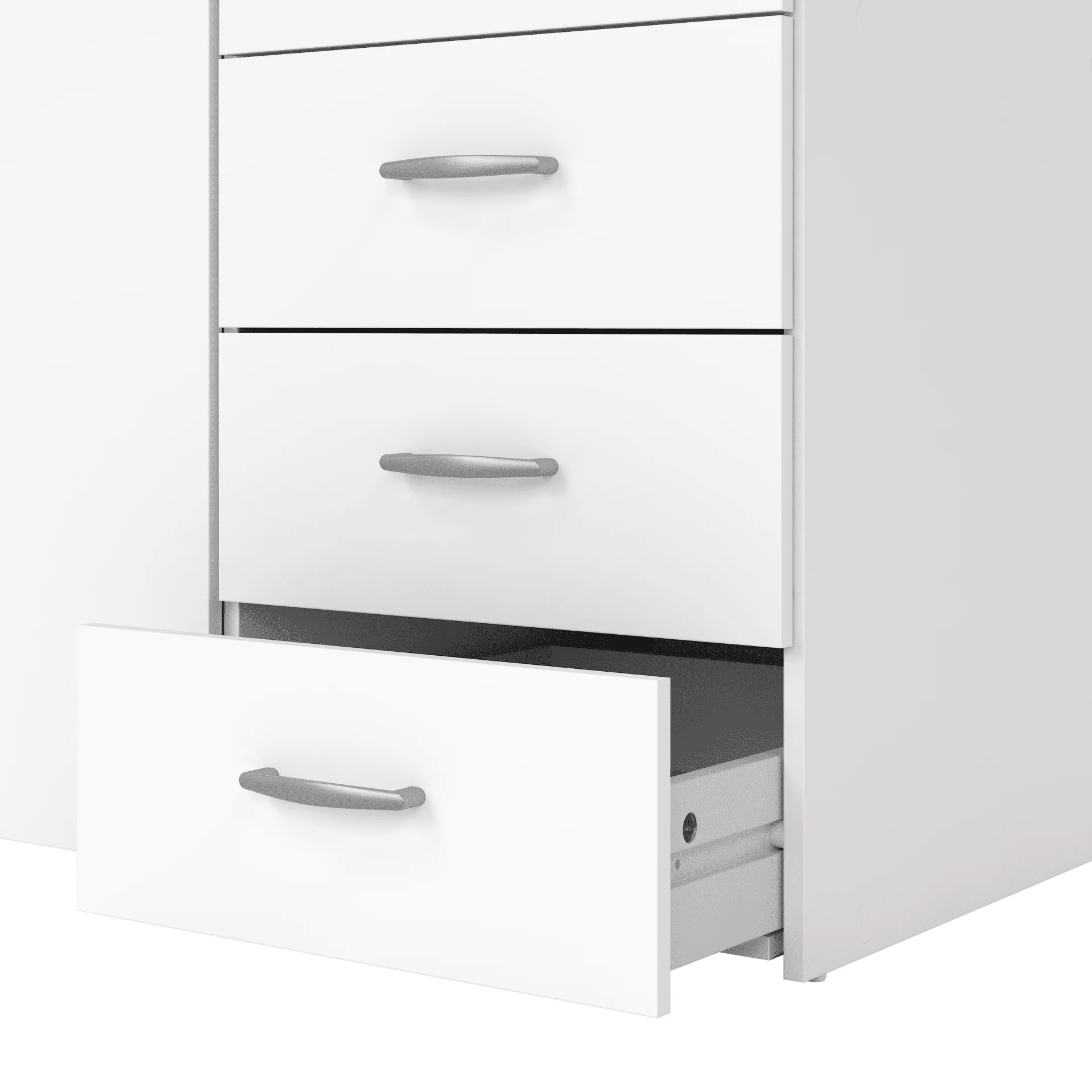 Malia armoire blanche 2 portes 3 tiroirs - Image 6
