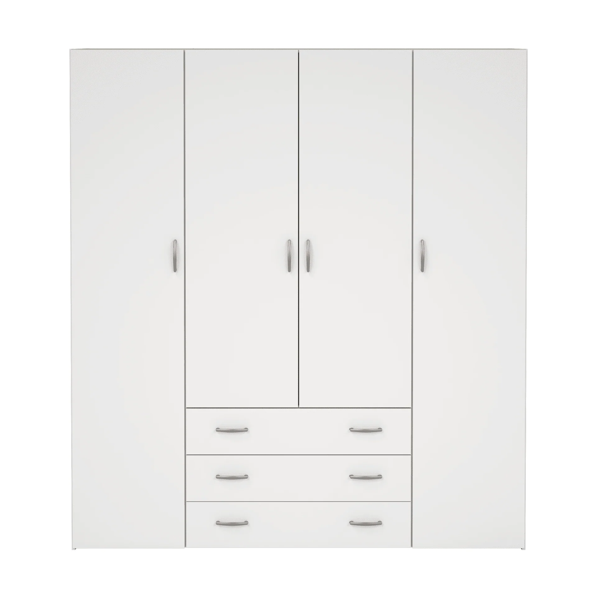 Malia armoire blanche 4 portes 3 tiroirs - Image 3