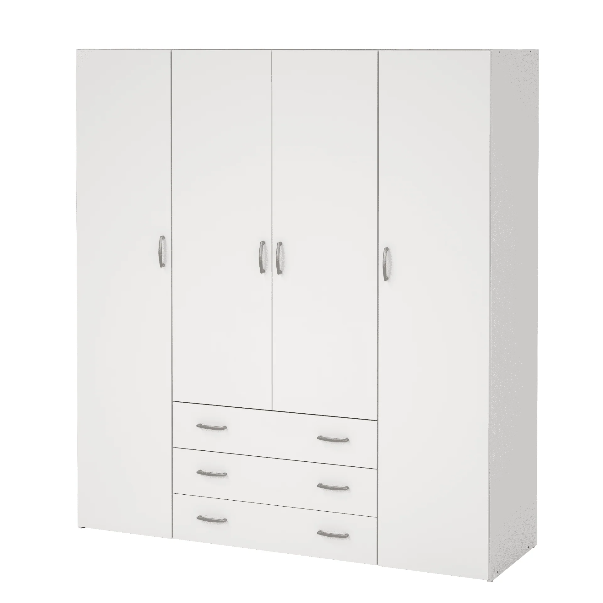 Malia armoire blanche 4 portes 3 tiroirs - Image 4