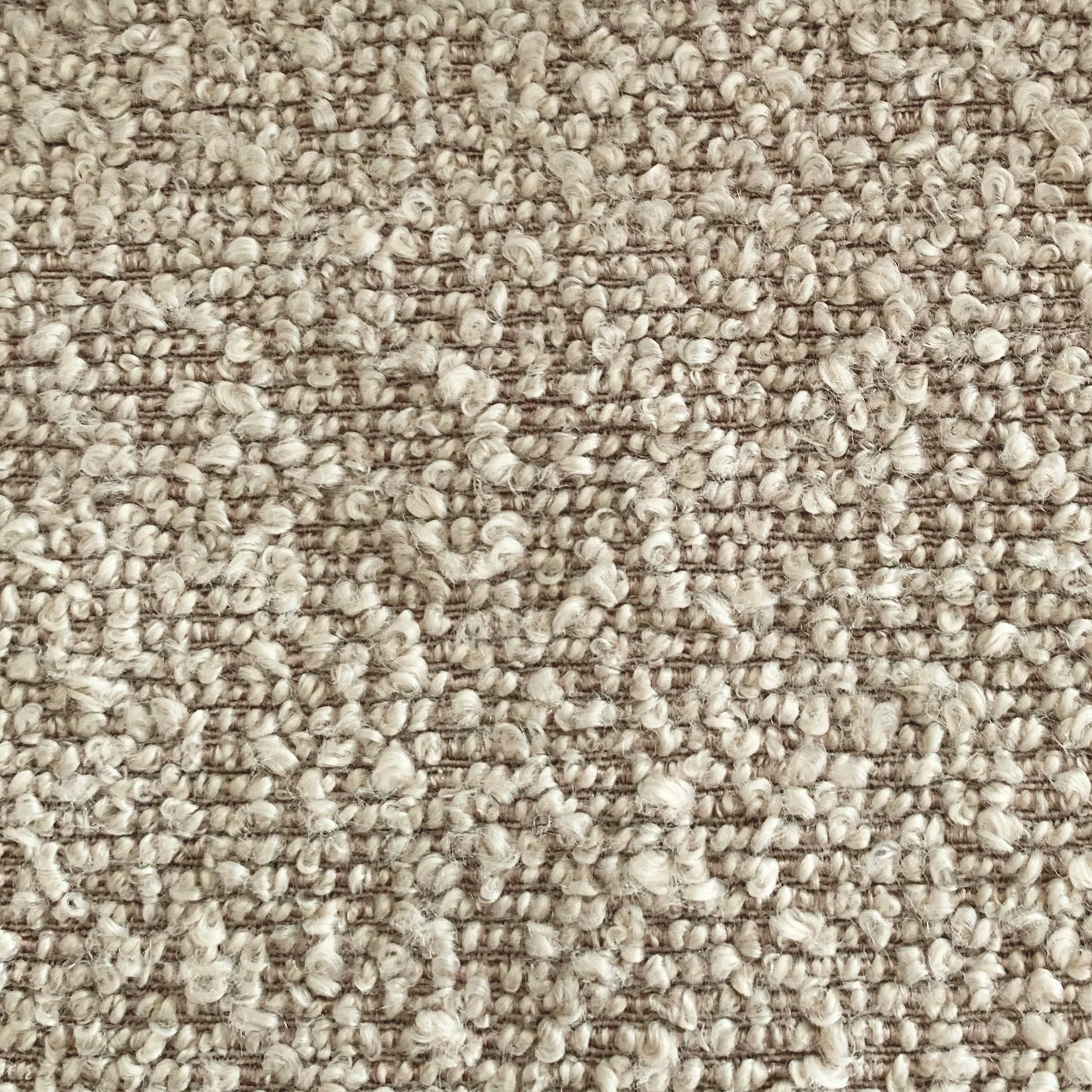 Malou - Beige Boucle échantillon de tissu