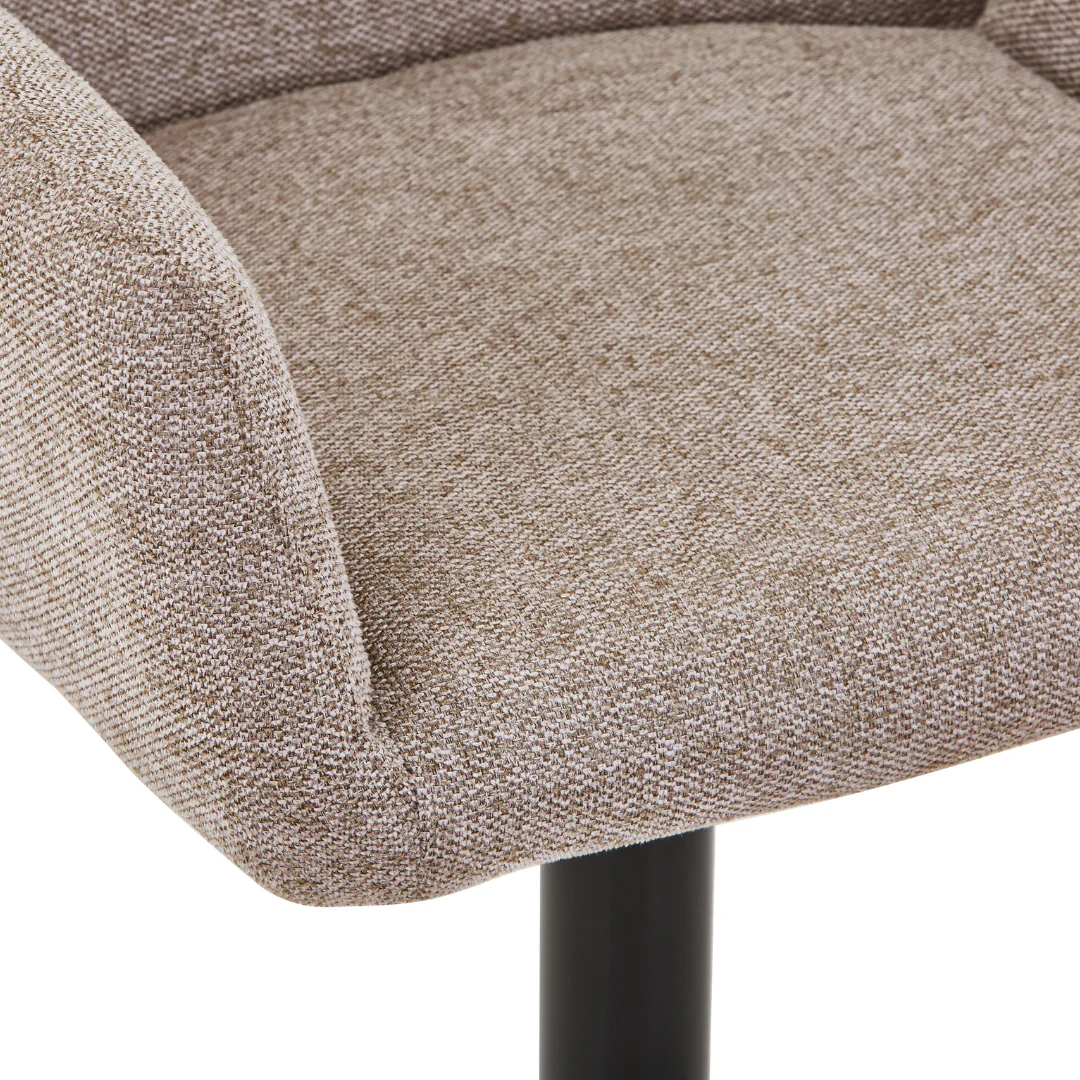 Melody Tabouret de bar – textile sable avec hauteur réglable et fonction pivotante - Image 11