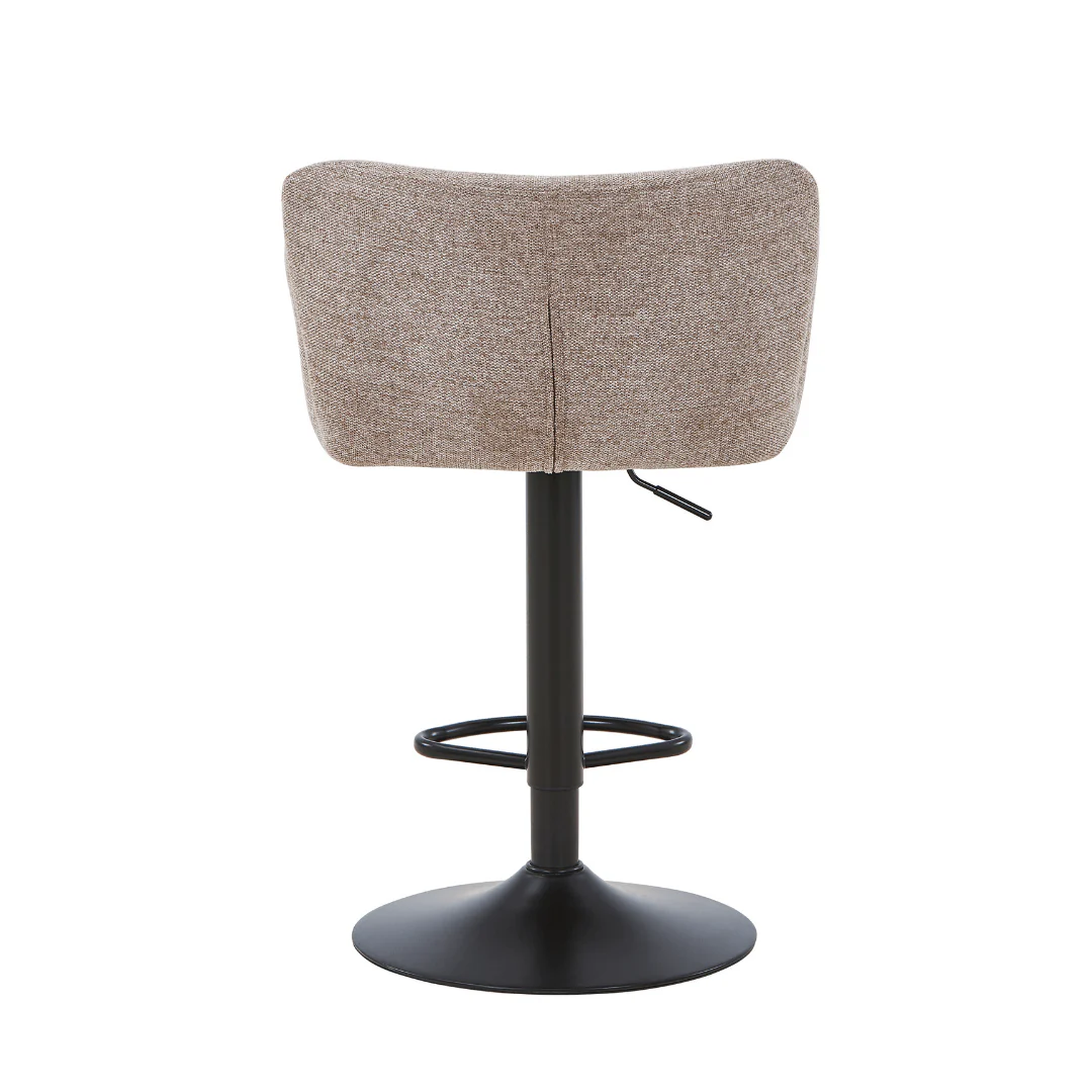 Melody Tabouret de bar – textile sable avec hauteur réglable et fonction pivotante - Image 7